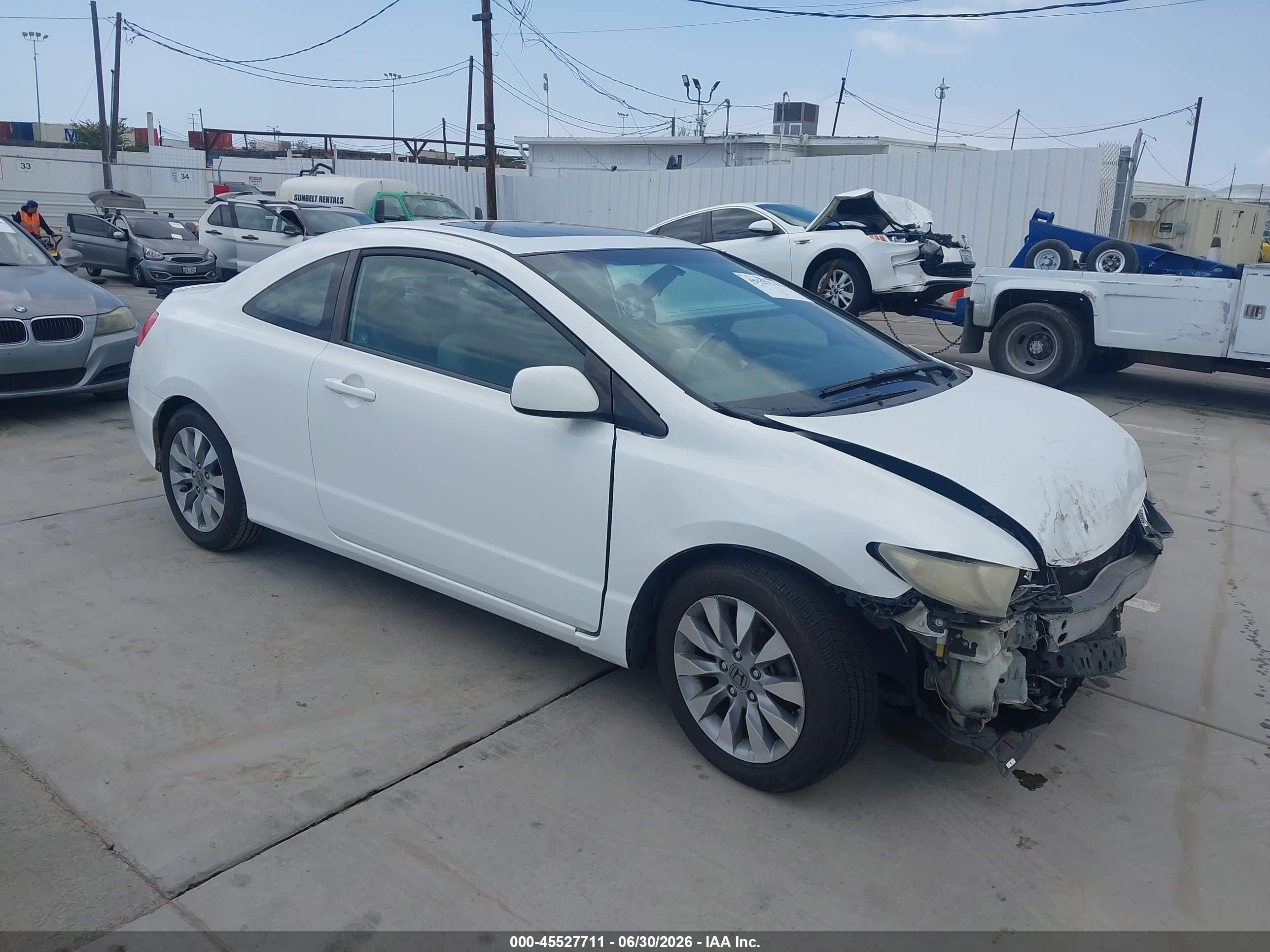 2011 Honda Civic Ex White vin: 2HGFG1B88BH500180