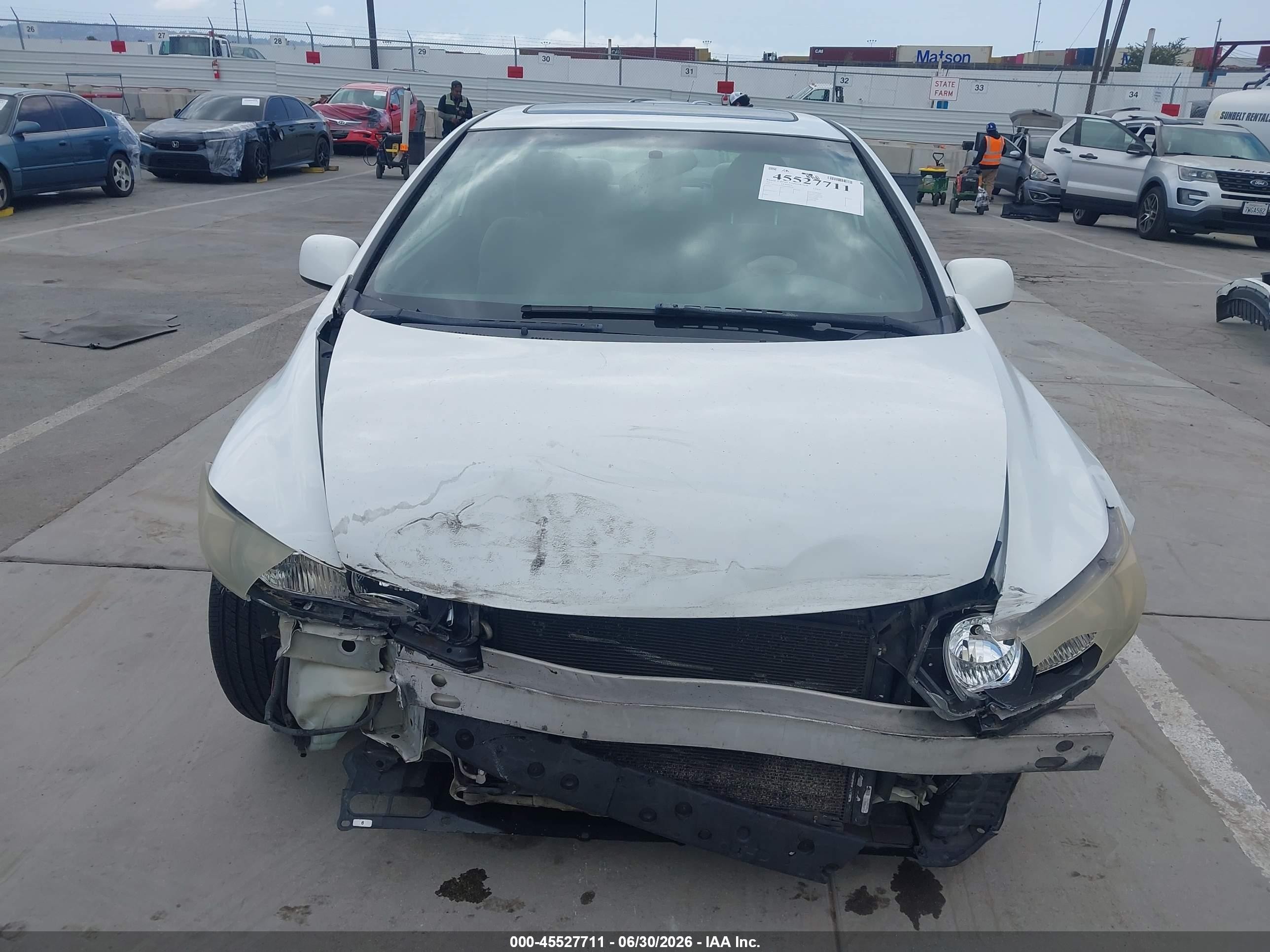 2011 Honda Civic Ex White vin: 2HGFG1B88BH500180