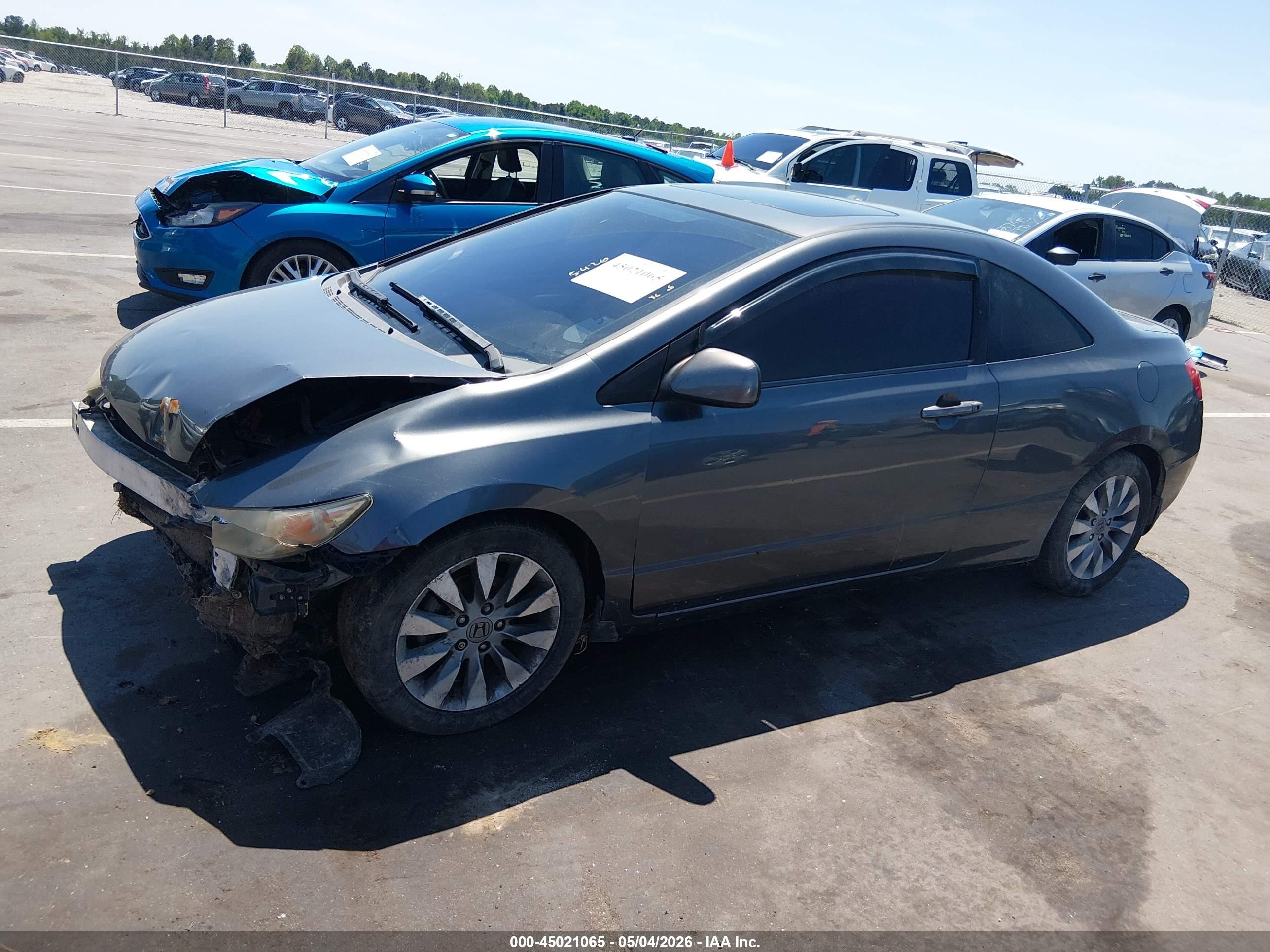 2010 Honda Civic Ex Серый vin: 2HGFG1B89AH500803