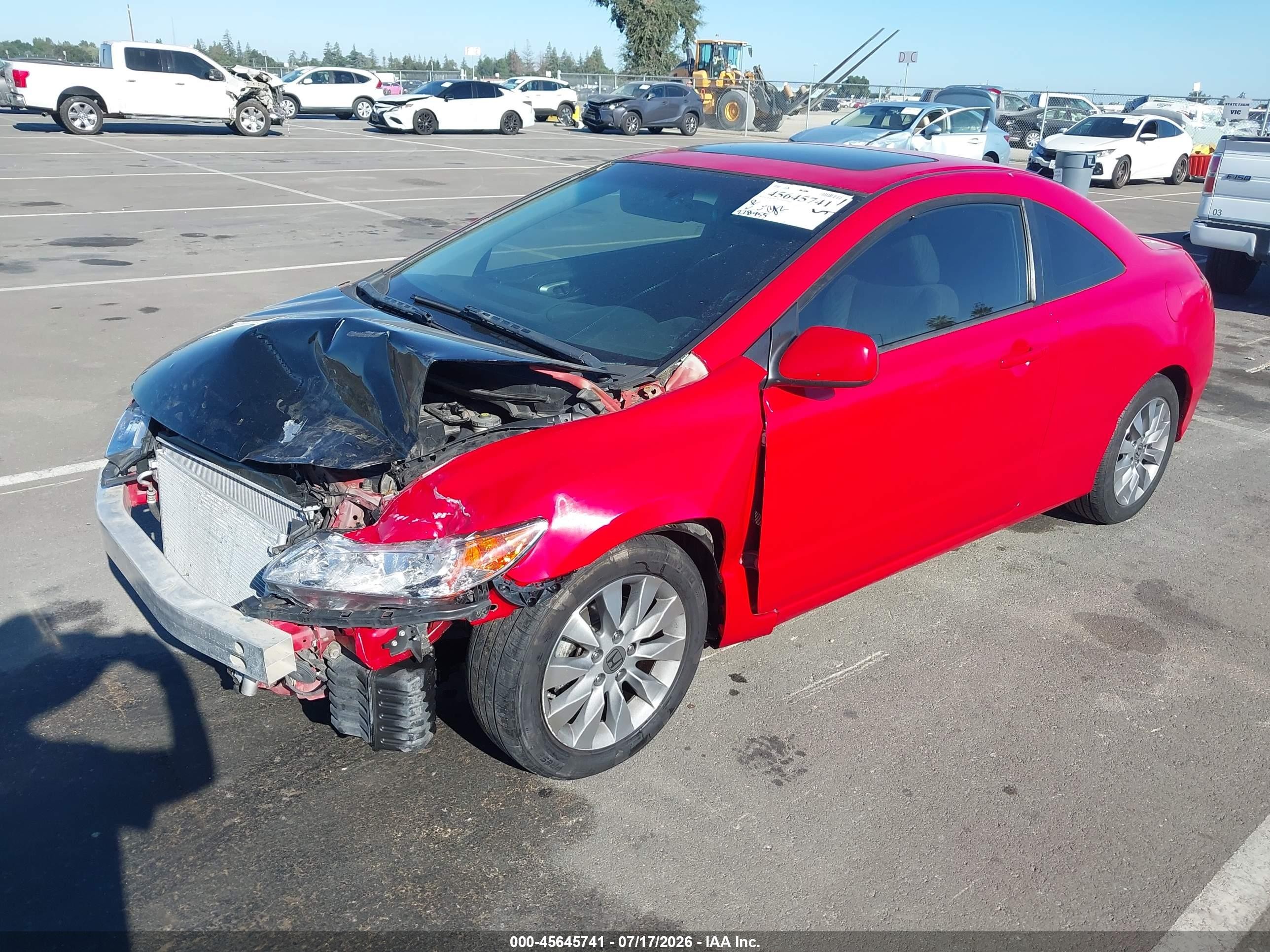 2011 Honda Civic Ex Red vin: 2HGFG1B89BH513990