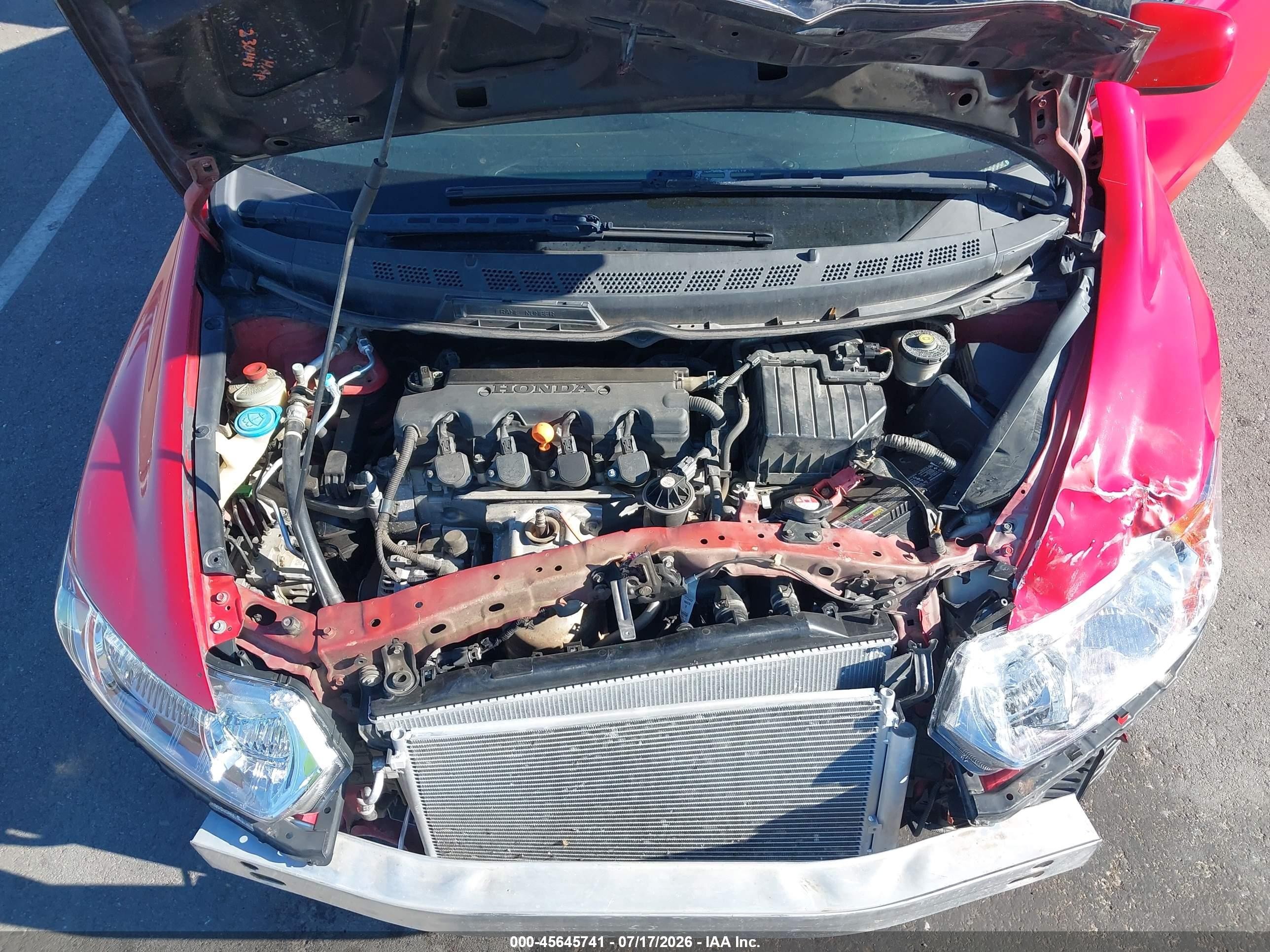 2011 Honda Civic Ex Red vin: 2HGFG1B89BH513990