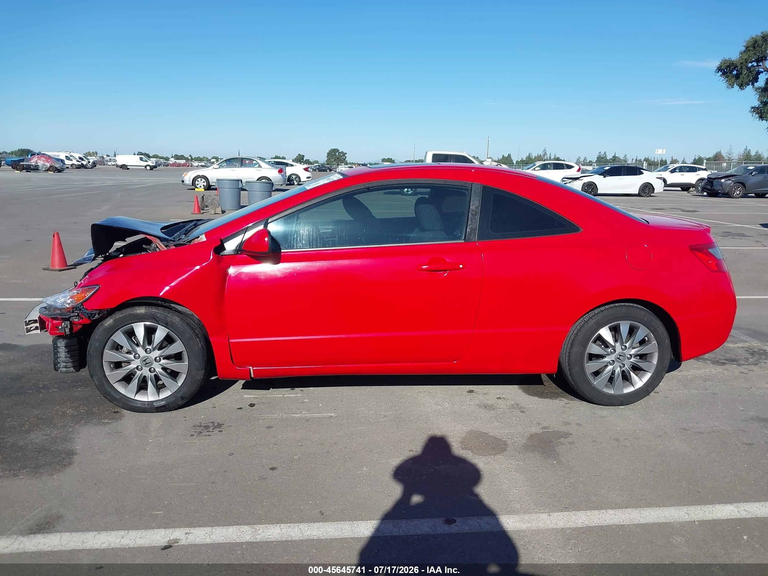 2011 Honda Civic Ex Red vin: 2HGFG1B89BH513990