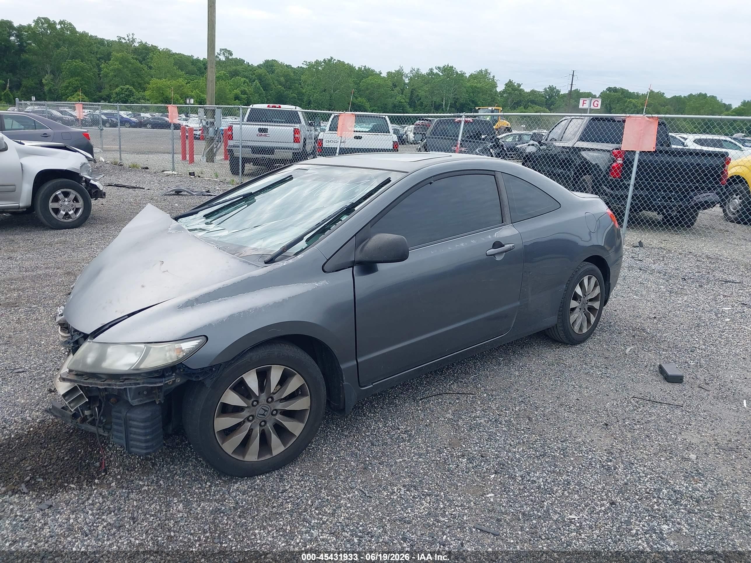 2010 Honda Civic Ex Gray vin: 2HGFG1B8XAH506027