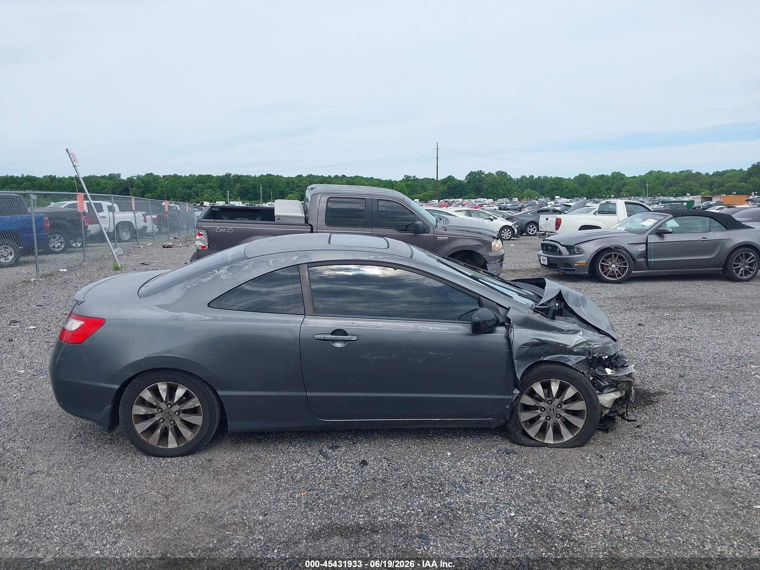 2010 Honda Civic Ex Gray vin: 2HGFG1B8XAH506027