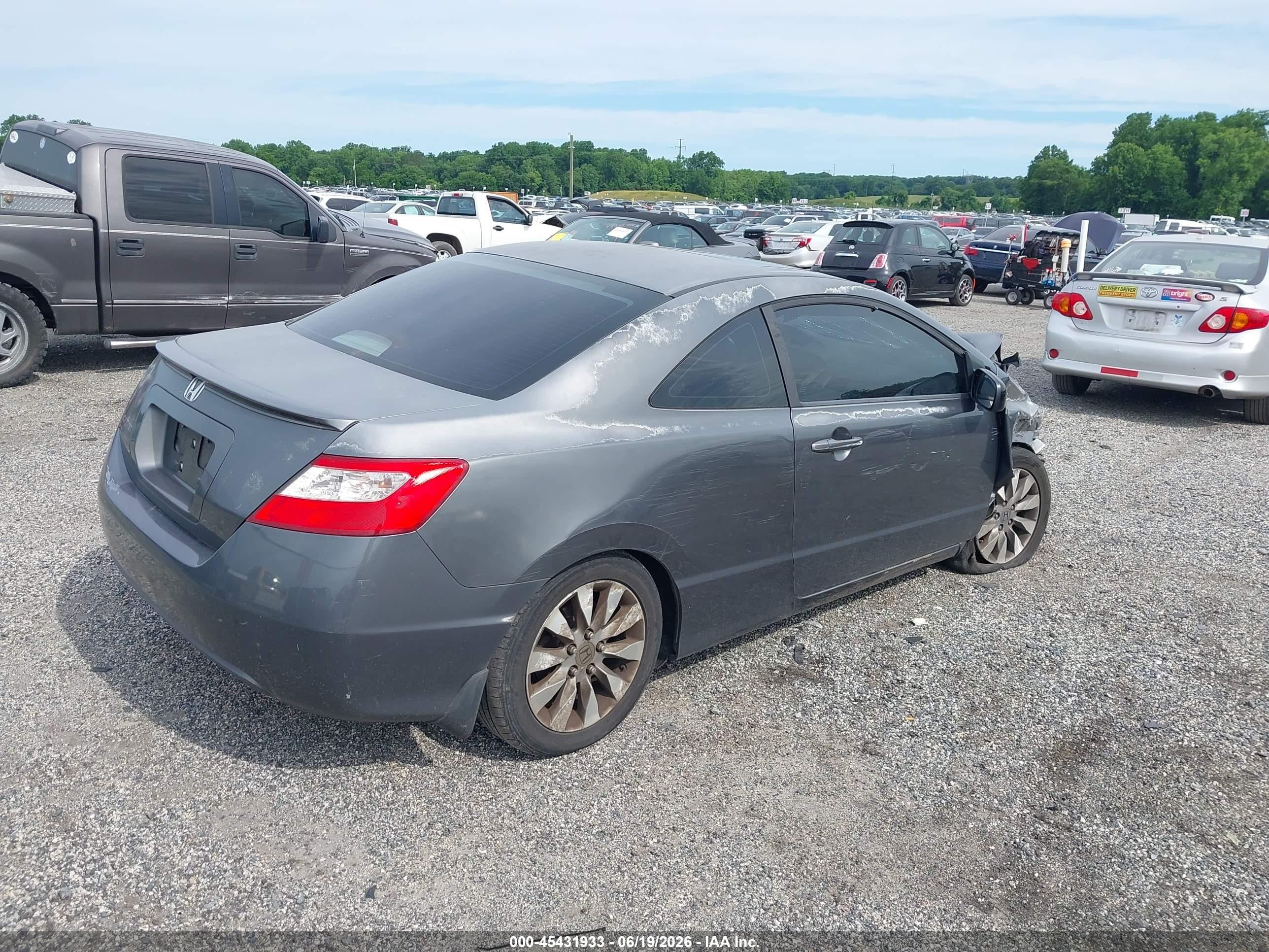 2010 Honda Civic Ex Gray vin: 2HGFG1B8XAH506027