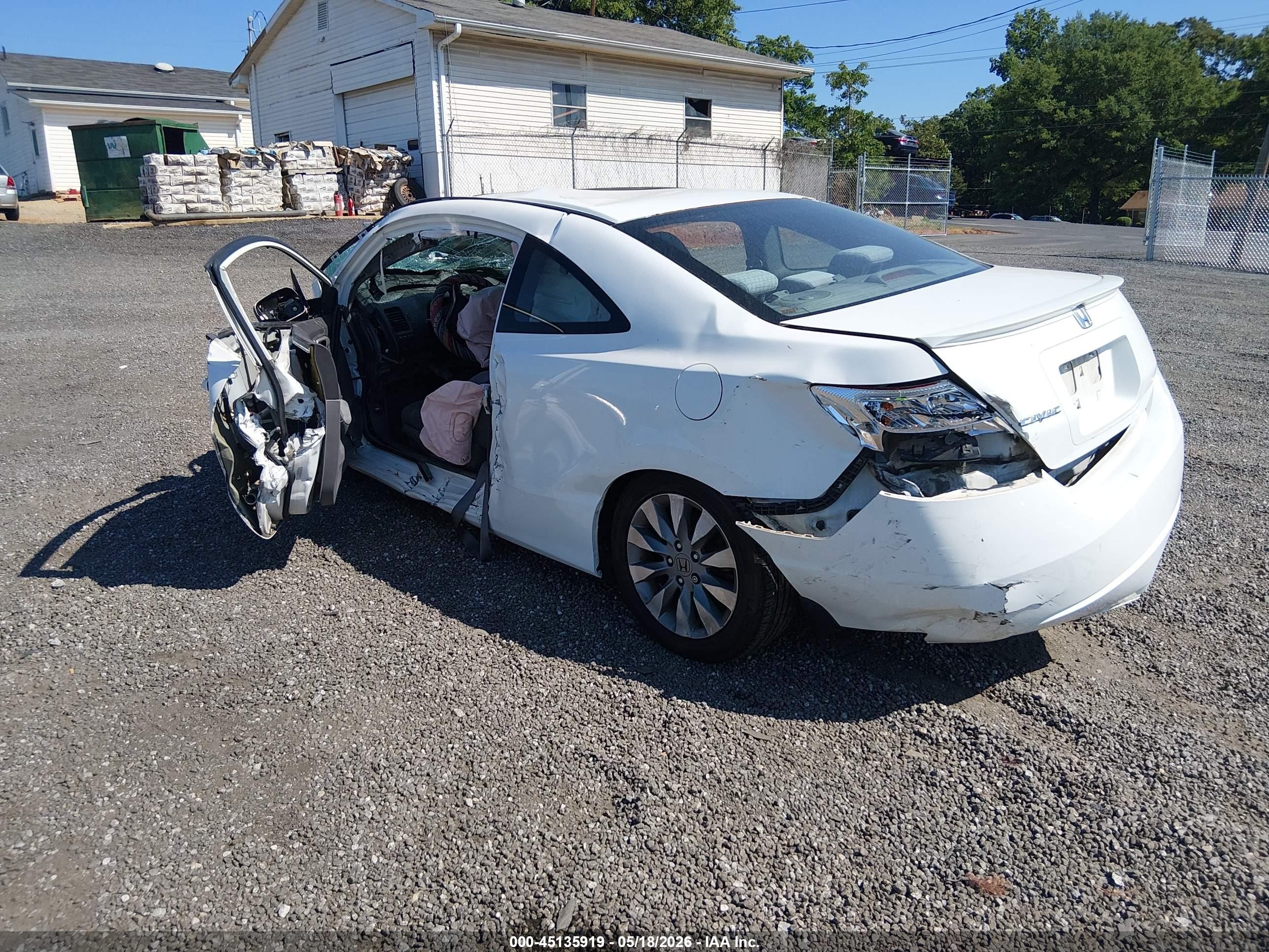 2010 Honda Civic Ex White vin: 2HGFG1B8XAH534880