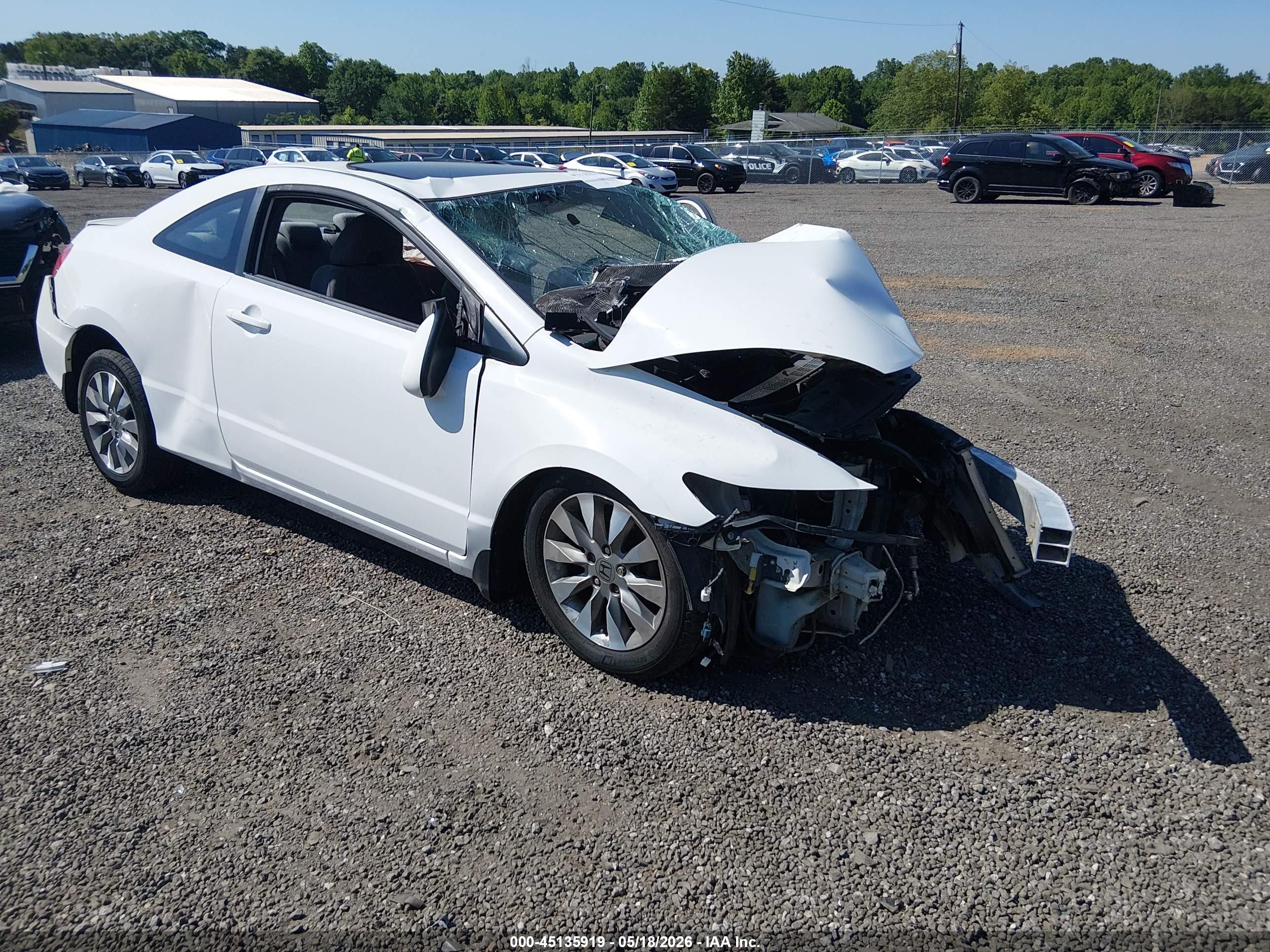2010 Honda Civic Ex White vin: 2HGFG1B8XAH534880