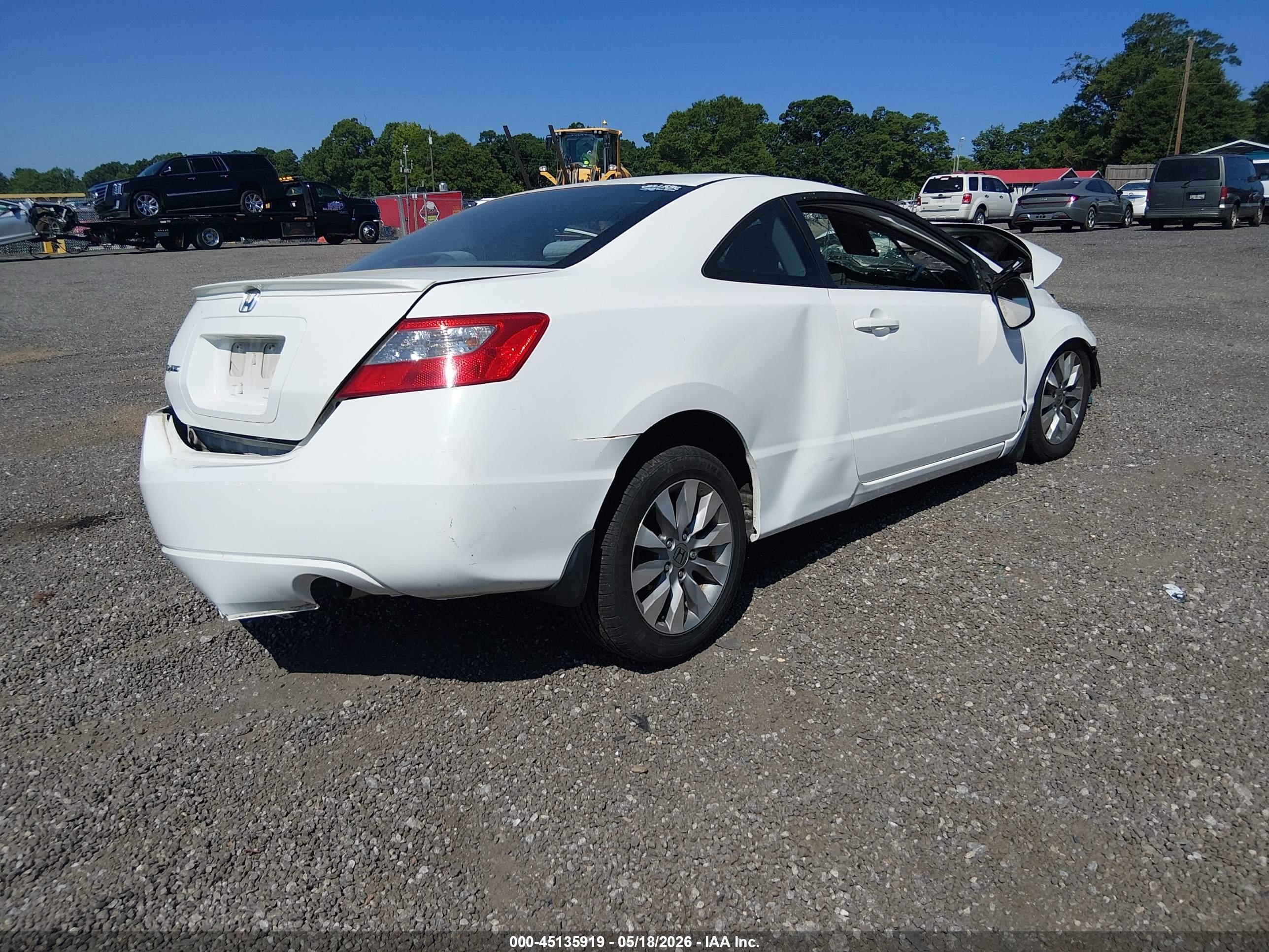 2010 Honda Civic Ex White vin: 2HGFG1B8XAH534880