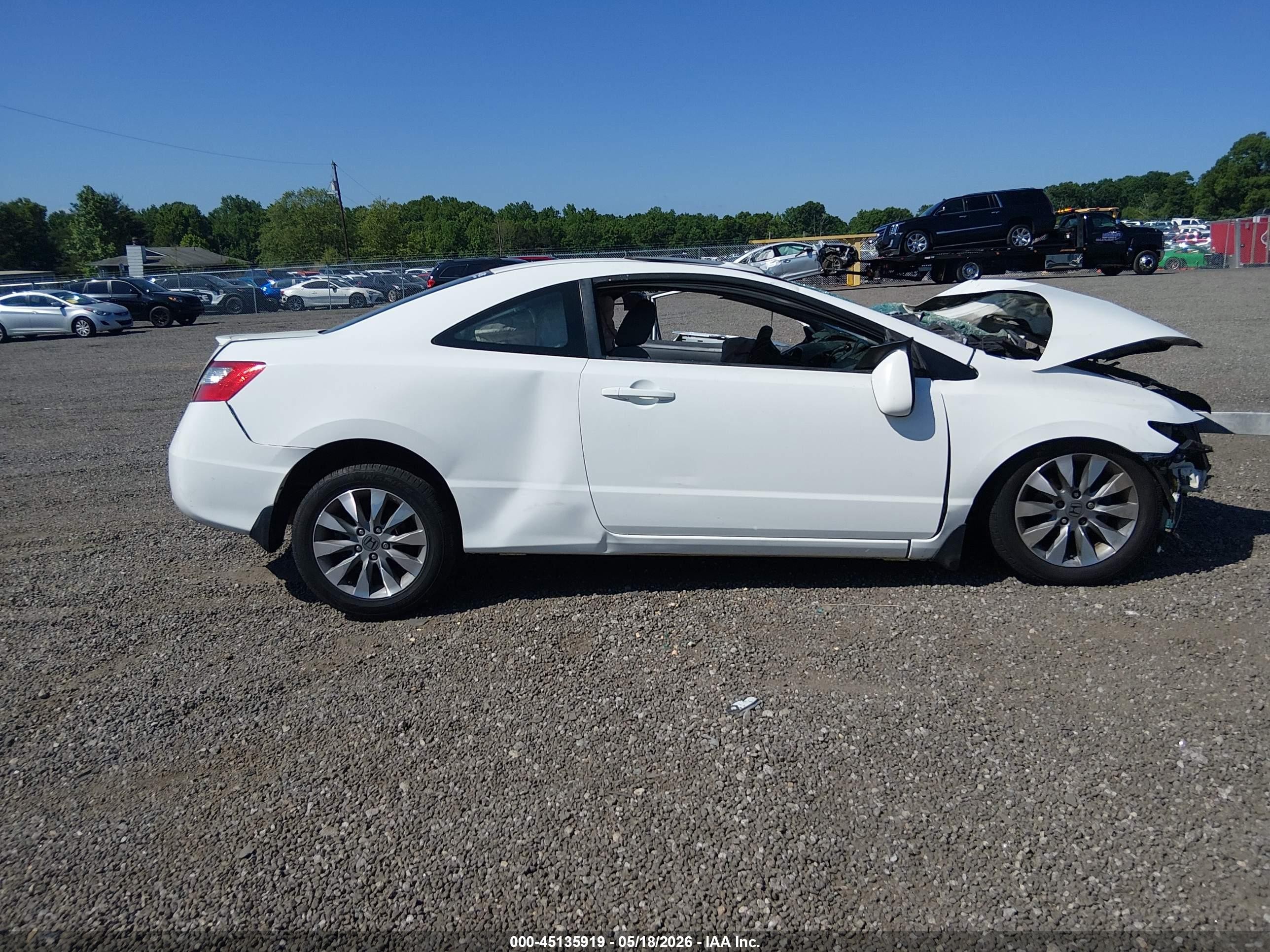 2010 Honda Civic Ex White vin: 2HGFG1B8XAH534880
