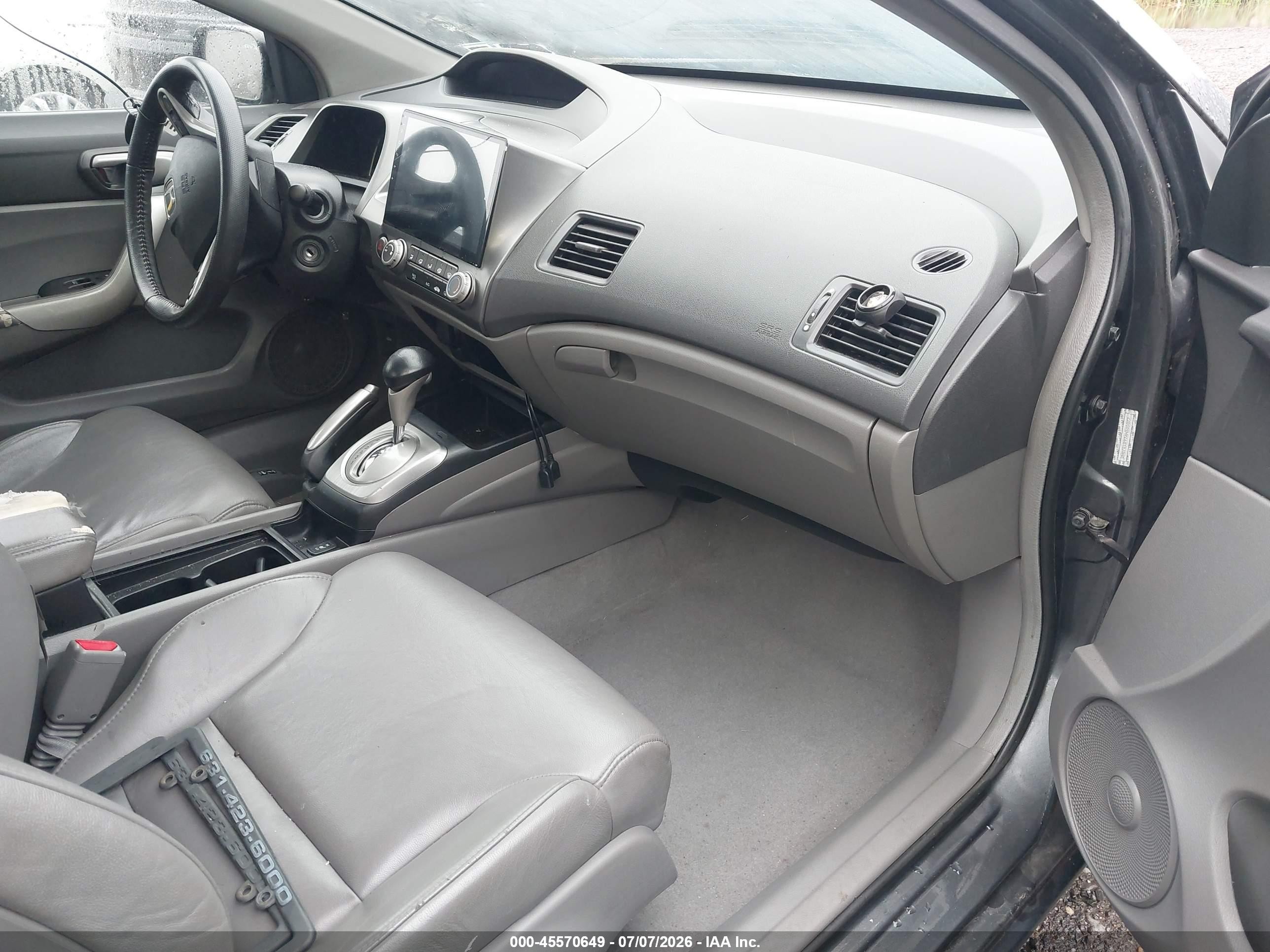 2010 Honda Civic Ex-l Gray vin: 2HGFG1B97AH505877