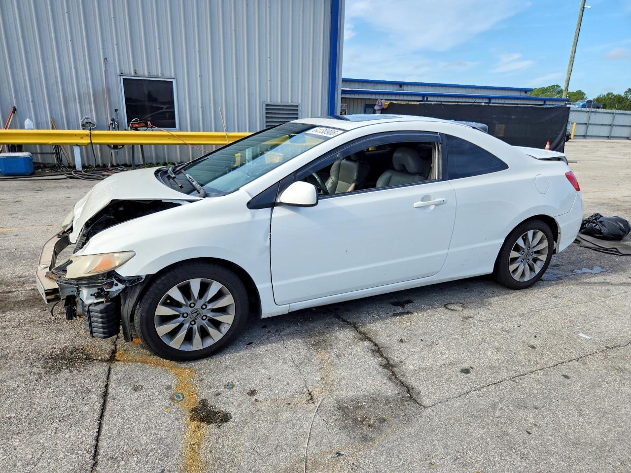 2010 Honda Civic Exl White vin: 2HGFG1B99AH530487