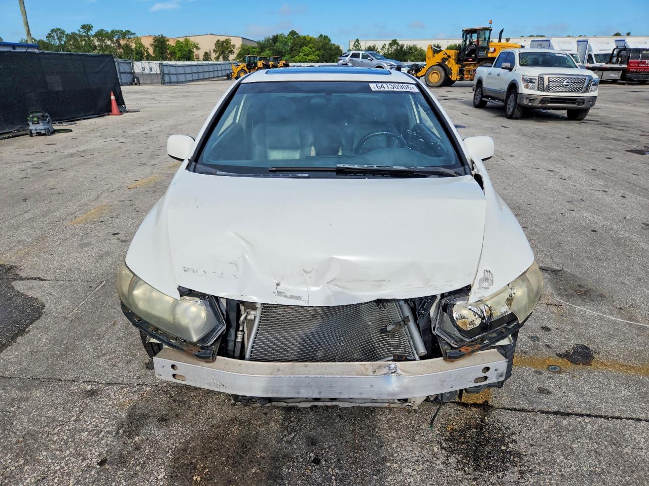 2010 Honda Civic Exl White vin: 2HGFG1B99AH530487