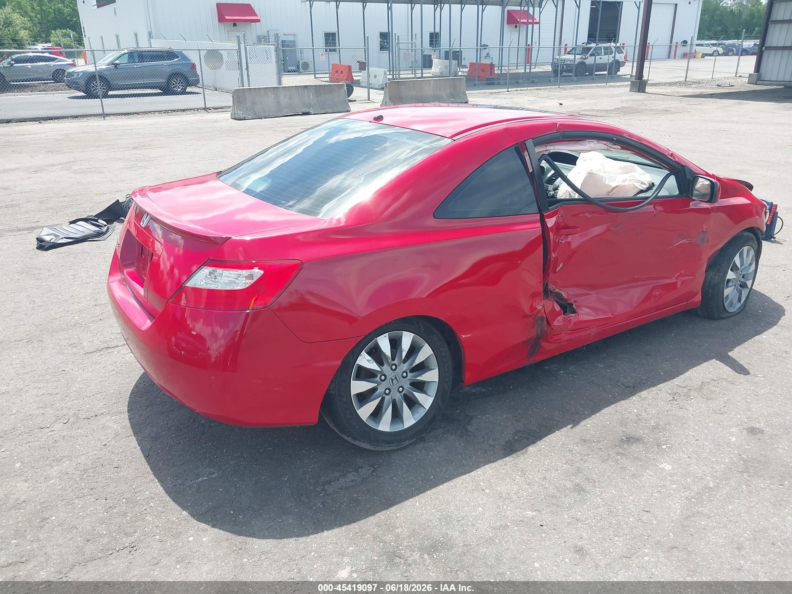 2010 Honda Civic Ex-l Красный vin: 2HGFG1B9XAH518221