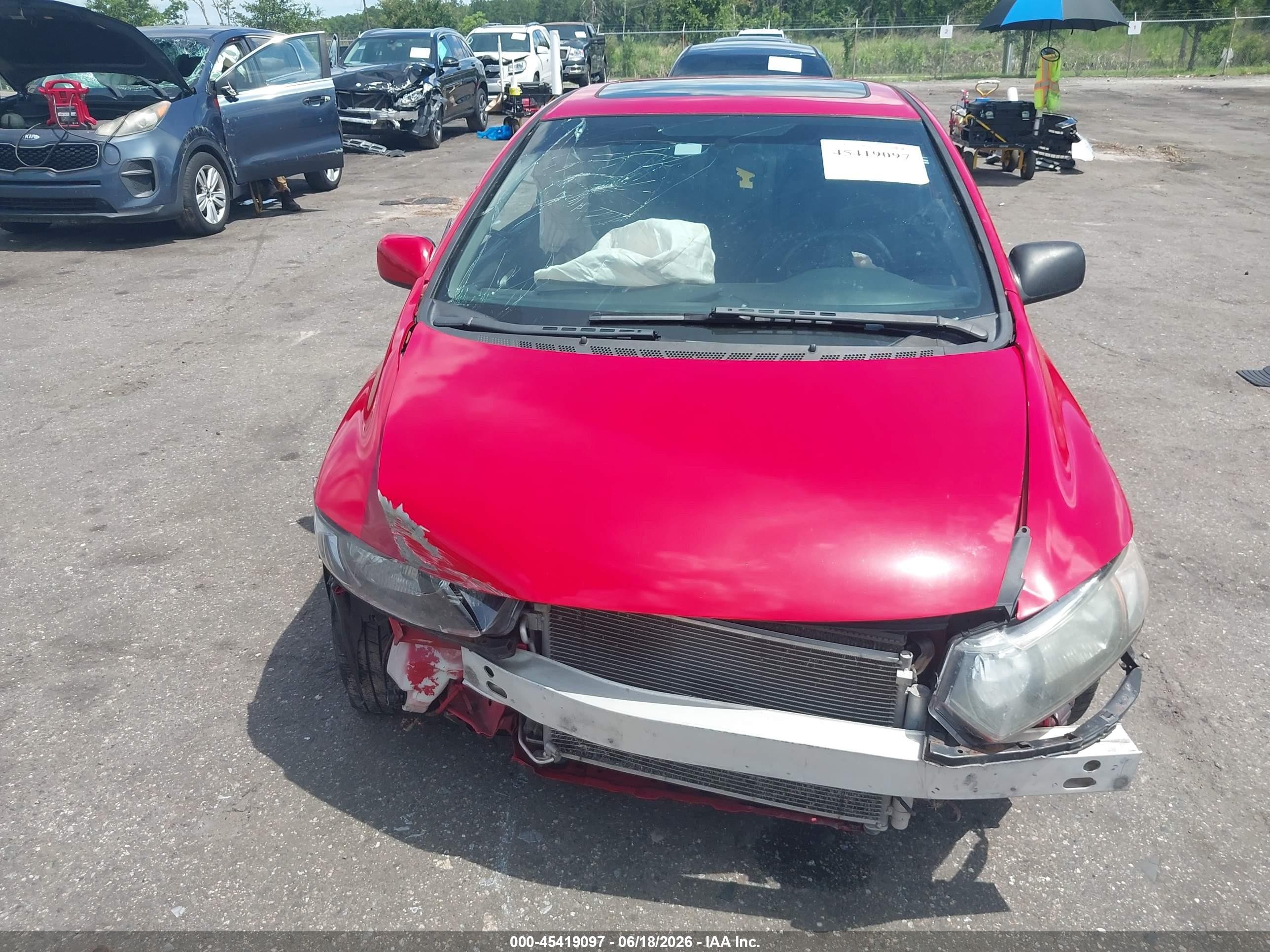 2010 Honda Civic Ex-l Красный vin: 2HGFG1B9XAH518221