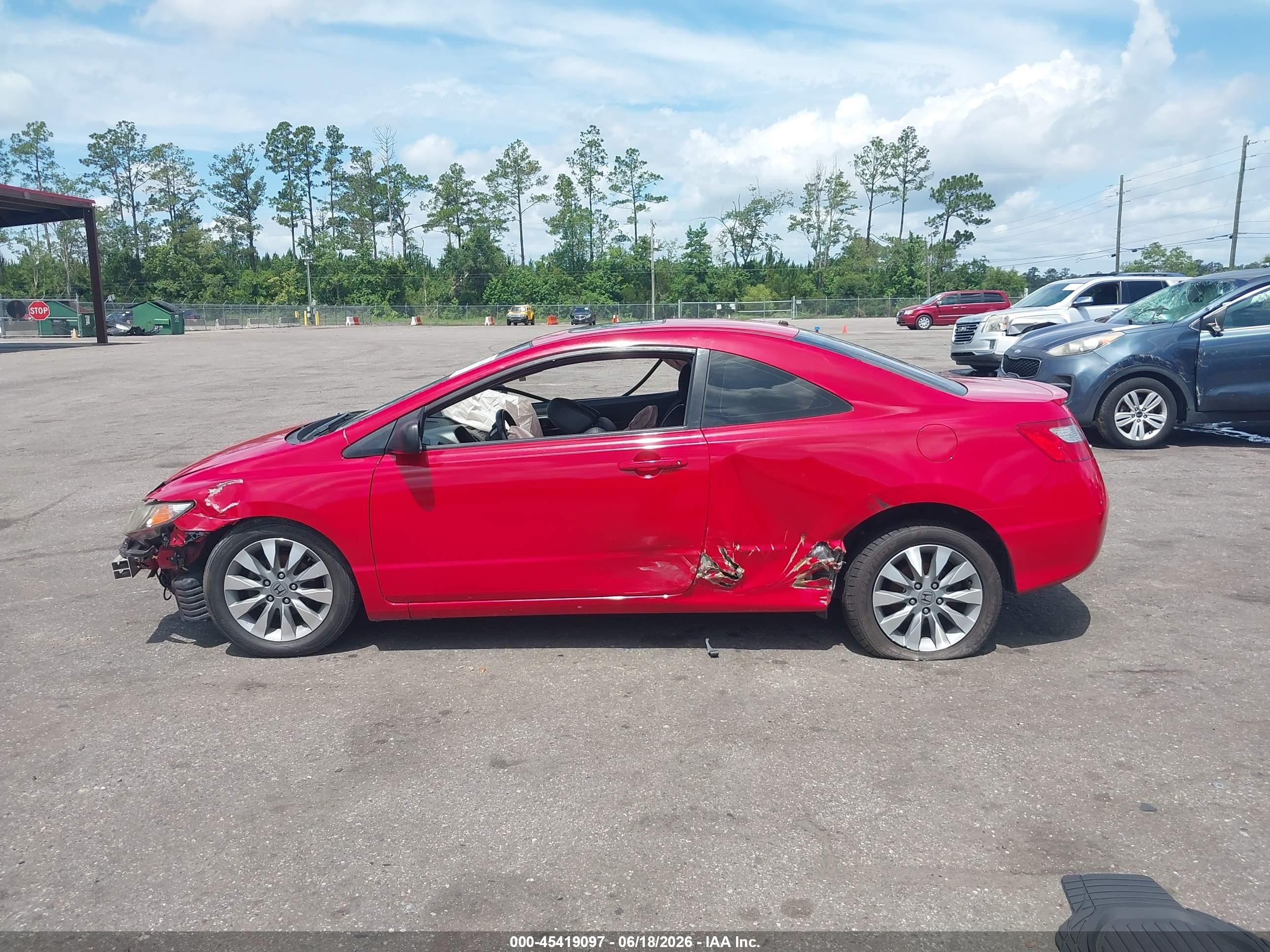 2010 Honda Civic Ex-l Красный vin: 2HGFG1B9XAH518221