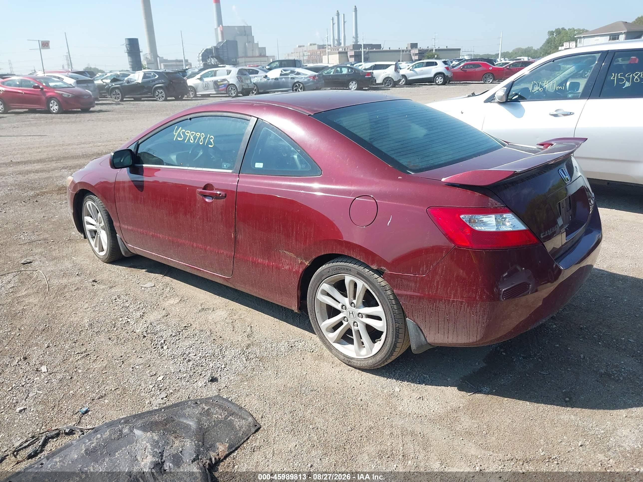 2006 Honda Civic Si Red vin: 2HGFG21506H707083