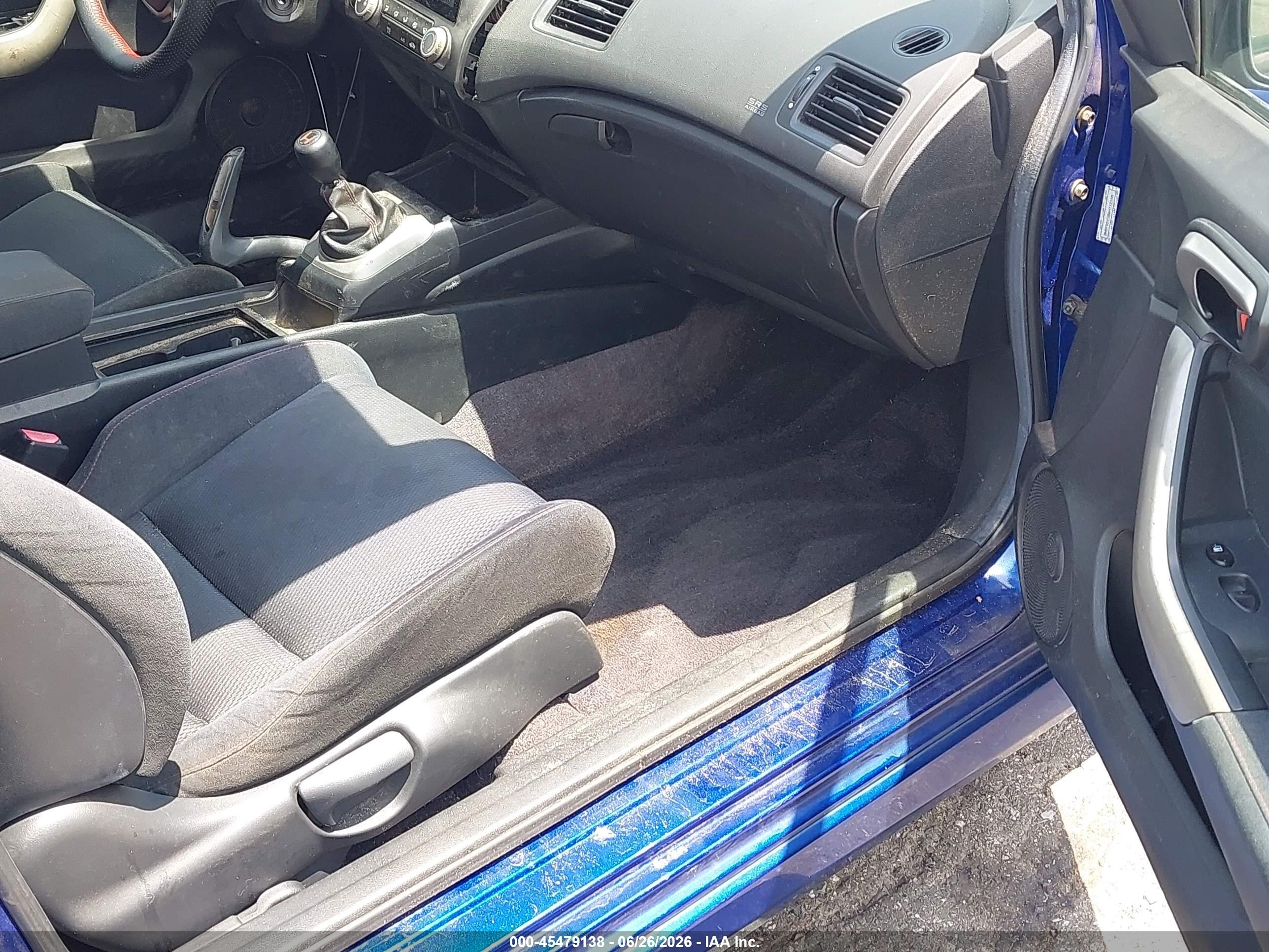 2006 Honda Civic Si Blue vin: 2HGFG21506H712168