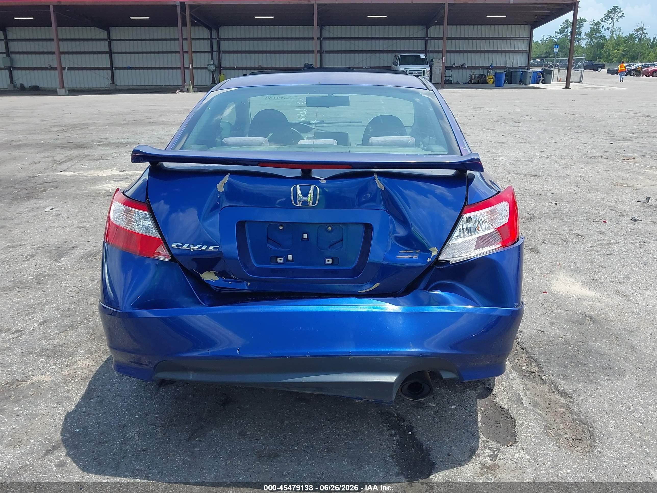 2006 Honda Civic Si Blue vin: 2HGFG21506H712168