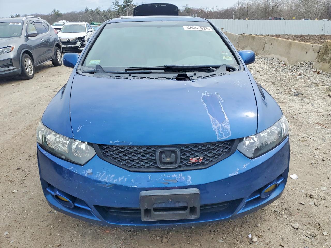 2009 Honda Civic Si Blue vin: 2HGFG21509H704978