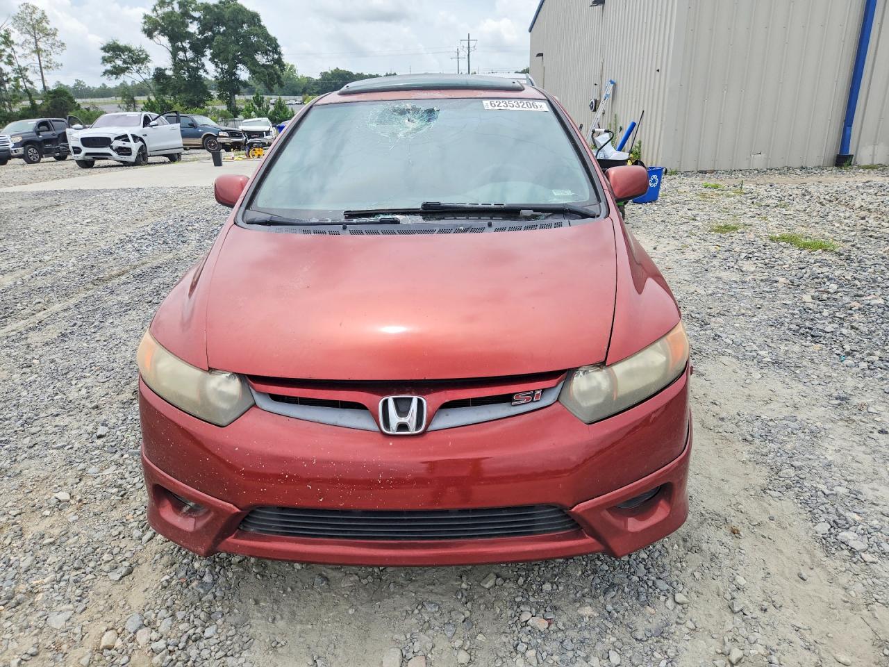 2006 Honda Civic Si Burgundy vin: 2HGFG21516H702460
