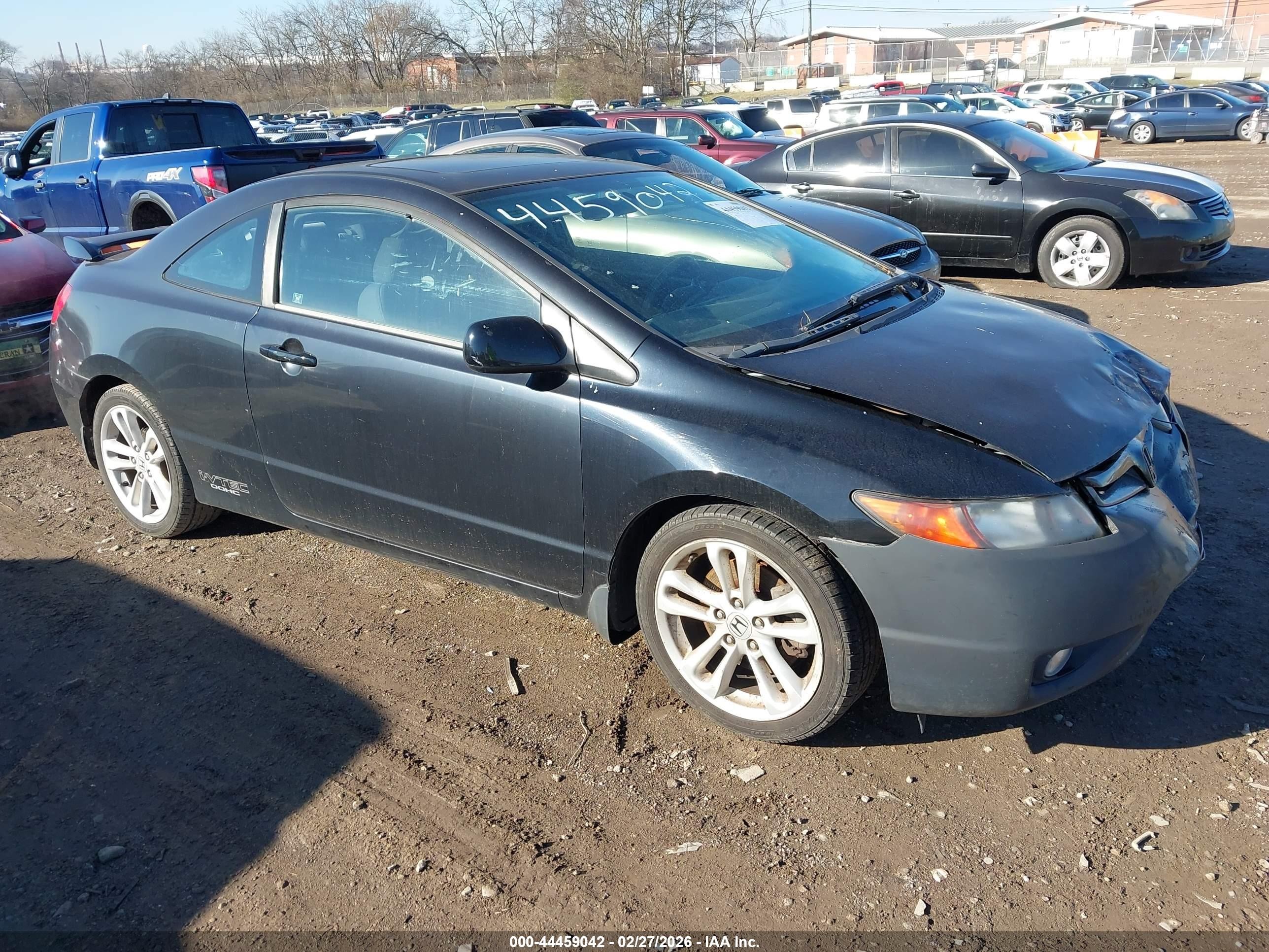 2006 Honda Civic Si Si/si (m6)/w/navi   St Black vin: 2HGFG21516H706346