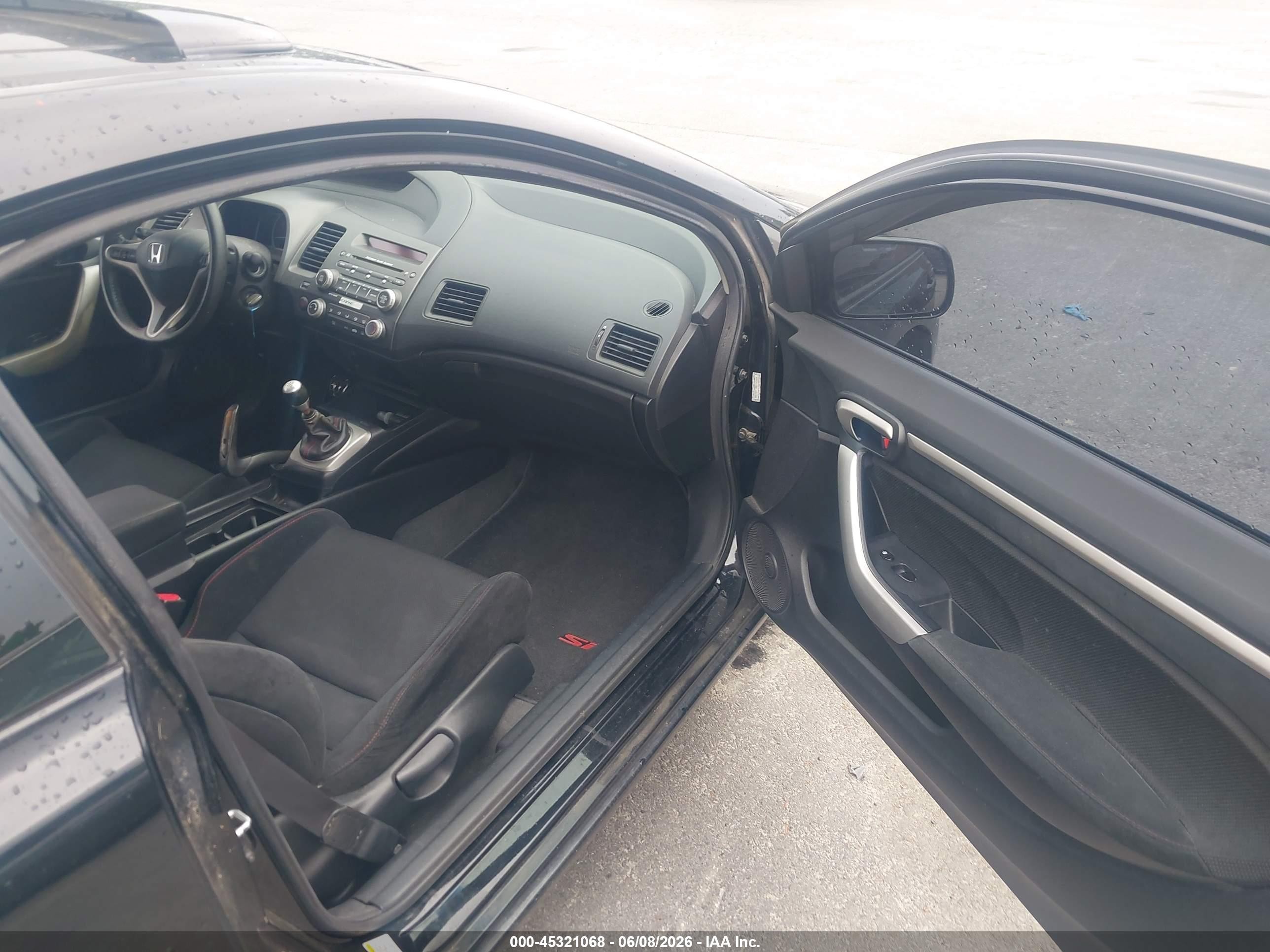 2009 Honda Civic Si Black vin: 2HGFG21519H701863