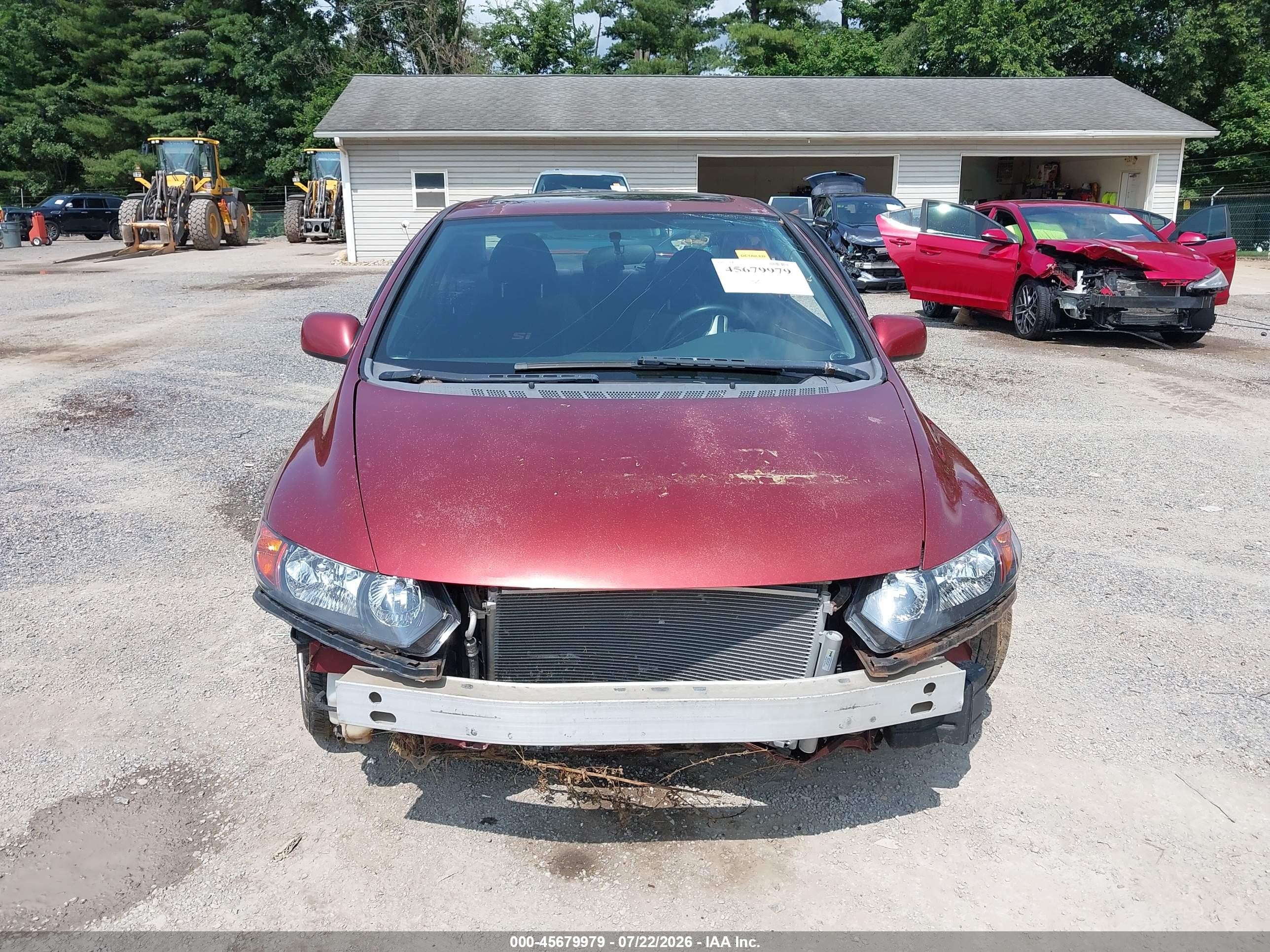 2006 Honda Civic Si Красный vin: 2HGFG21526H705125