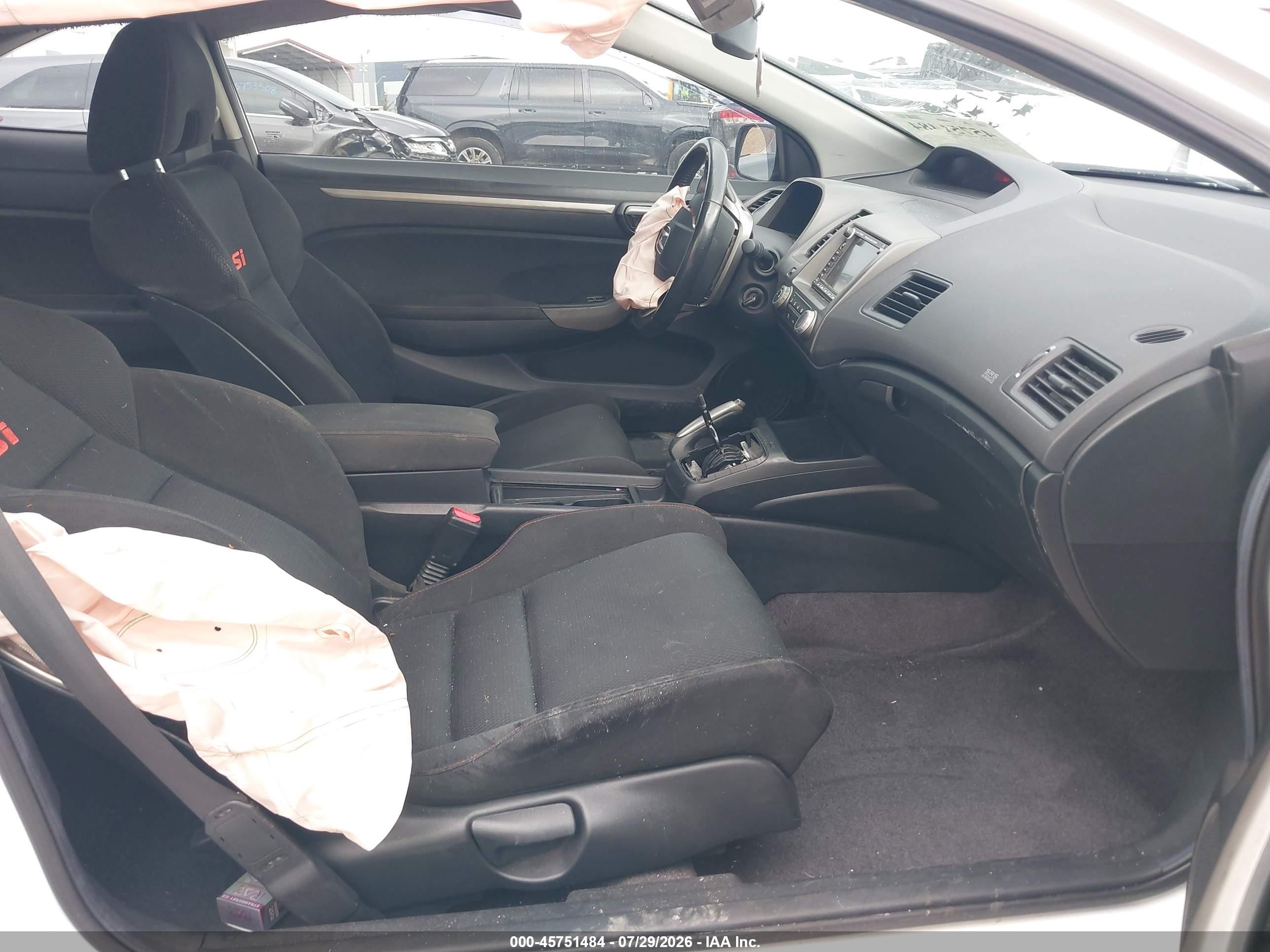 2006 Honda Civic Si White vin: 2HGFG21526H707179