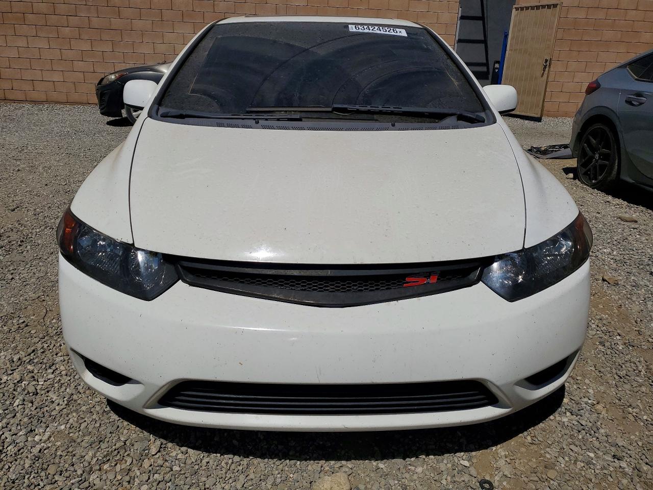 2008 Honda Civic Si White vin: 2HGFG21528H700736