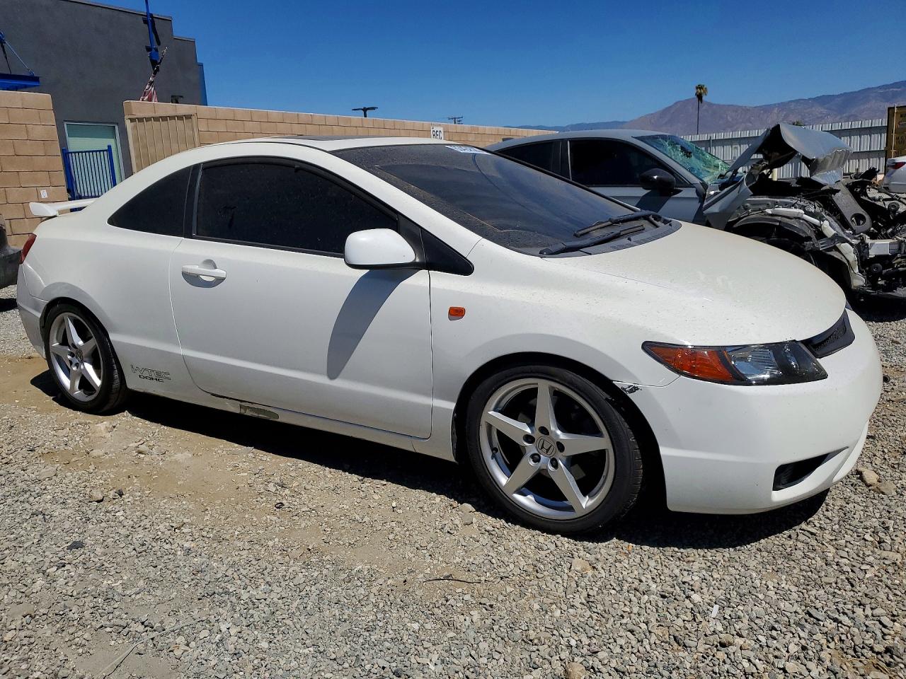 2008 Honda Civic Si White vin: 2HGFG21528H700736