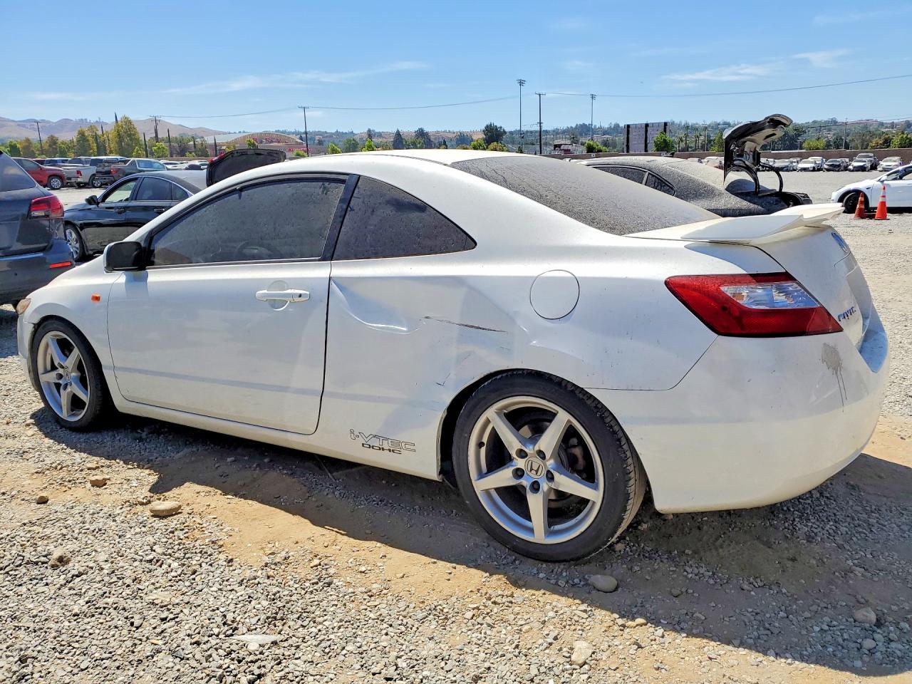 2008 Honda Civic Si White vin: 2HGFG21528H700736