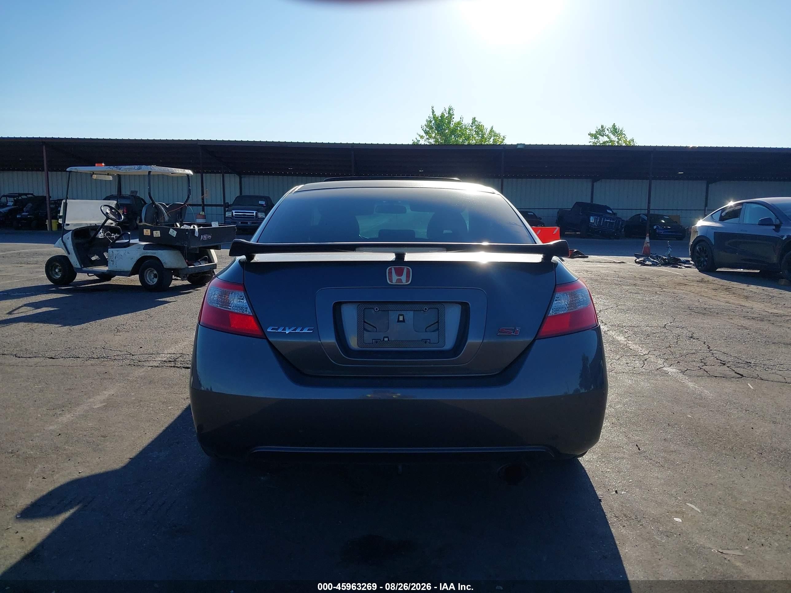 2009 Honda Civic Si Gray vin: 2HGFG21529H703475