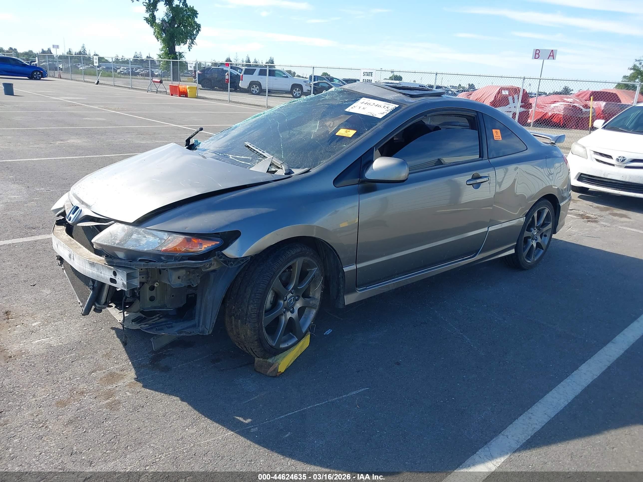 2006 Honda Civic Si Si/si (m6)/w/navi   St Gray vin: 2HGFG21536H700208