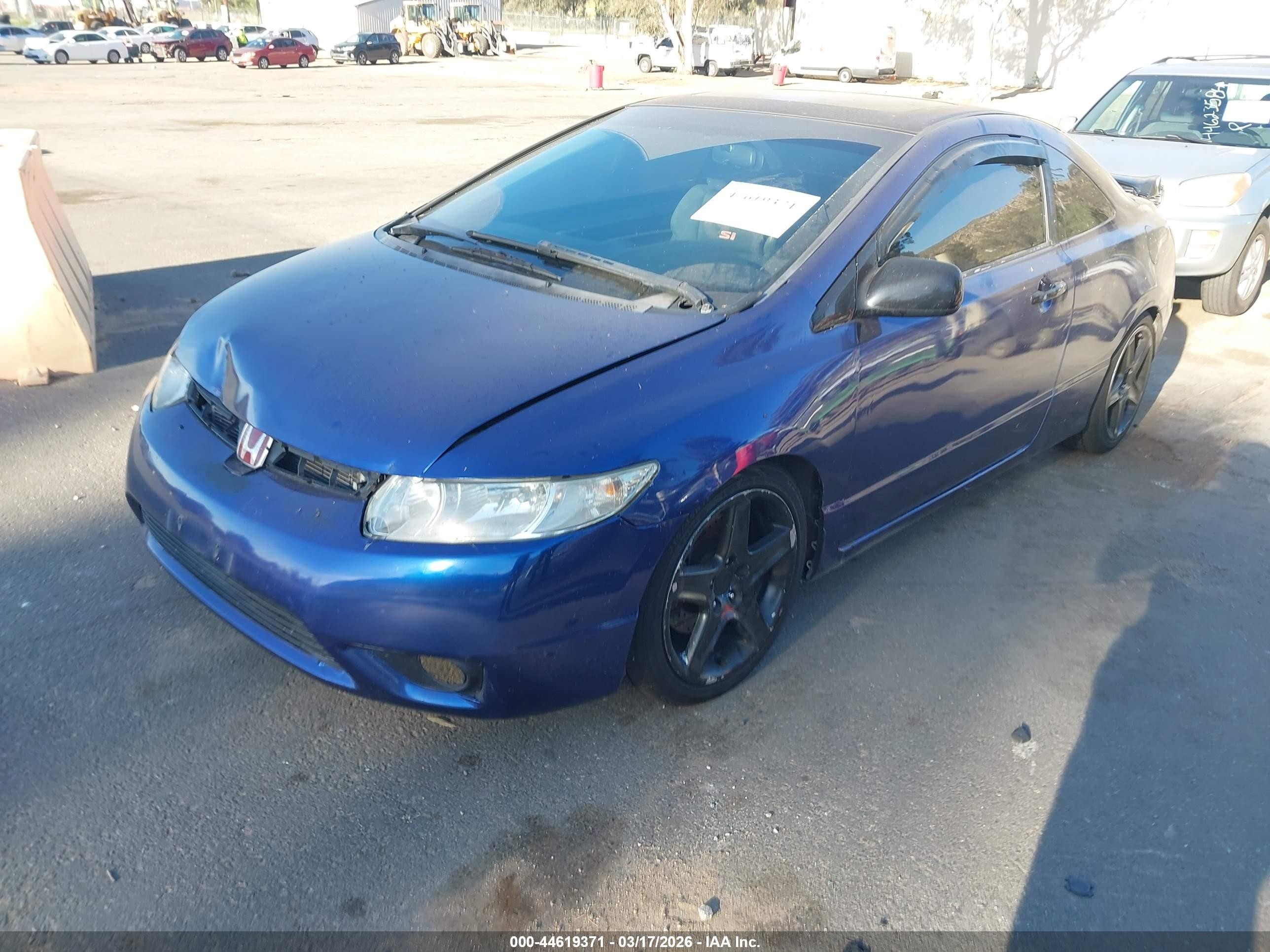 2006 Honda Civic Si Si/si (m6)/w/navi   St Синий vin: 2HGFG21536H707112