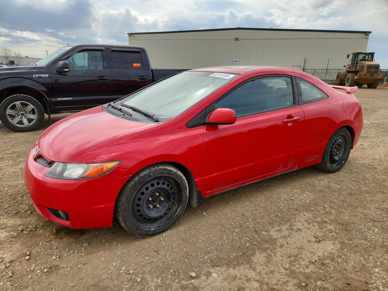 2007 Honda Civic Si Red vin: 2HGFG21537H101424