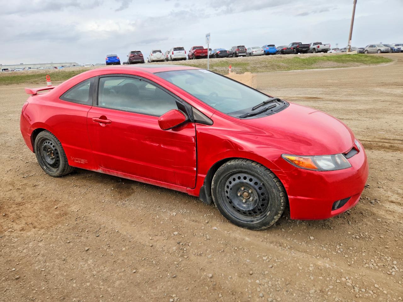 2007 Honda Civic Si Red vin: 2HGFG21537H101424