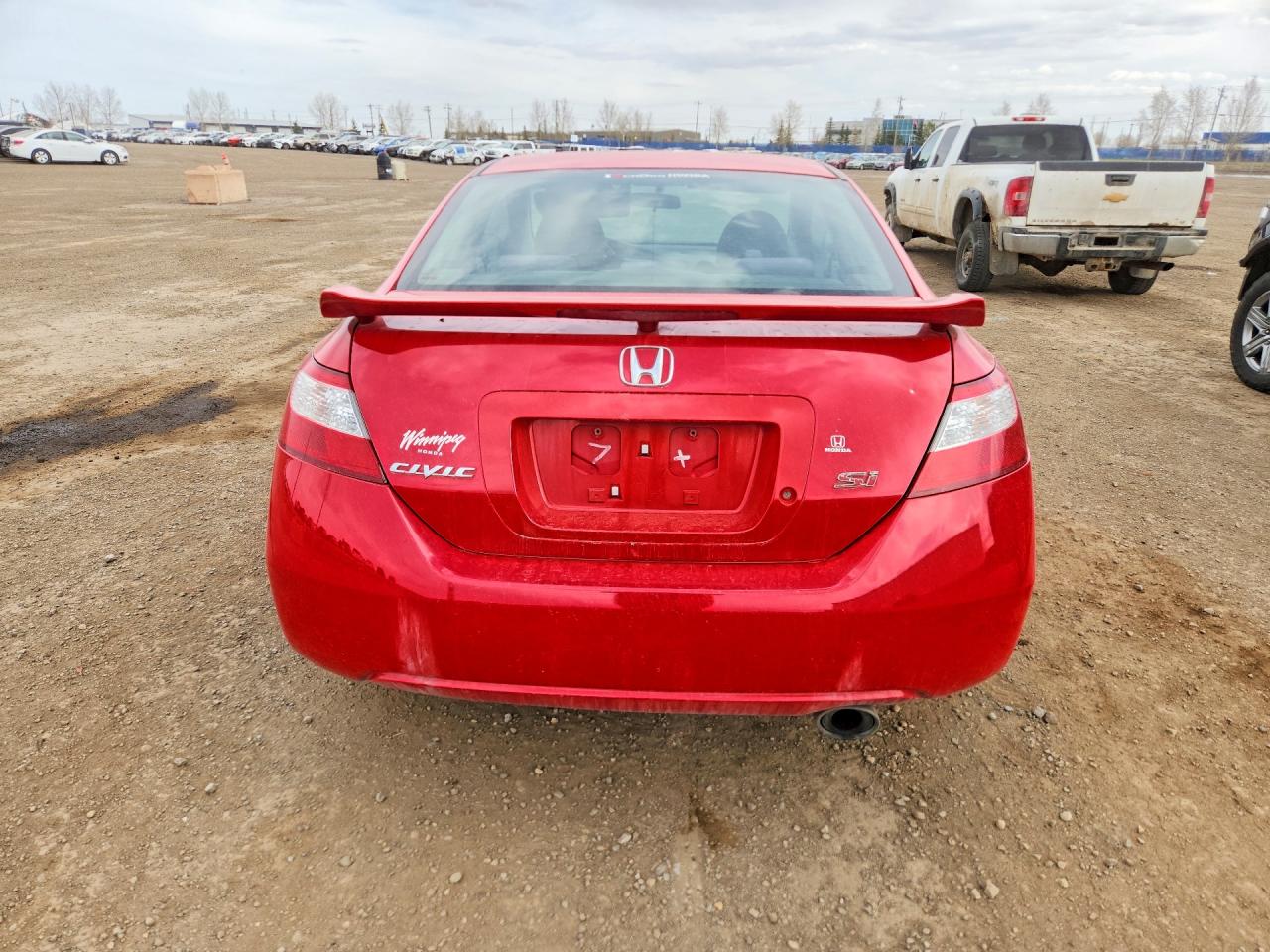 2007 Honda Civic Si Red vin: 2HGFG21537H101424