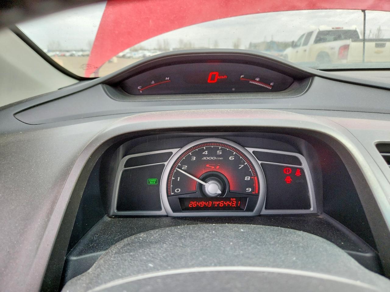 2007 Honda Civic Si Red vin: 2HGFG21537H101424