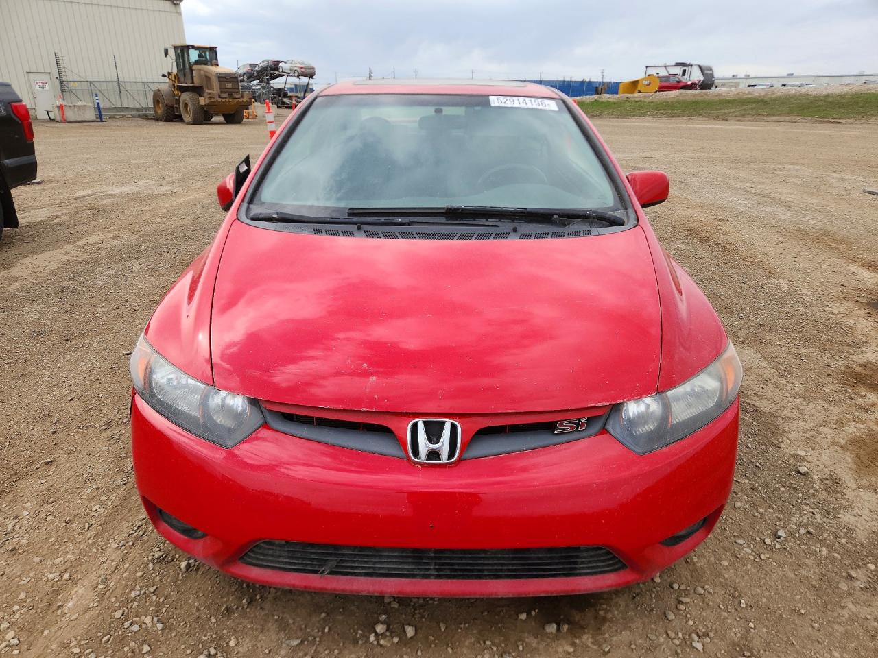 2007 Honda Civic Si Red vin: 2HGFG21537H101424