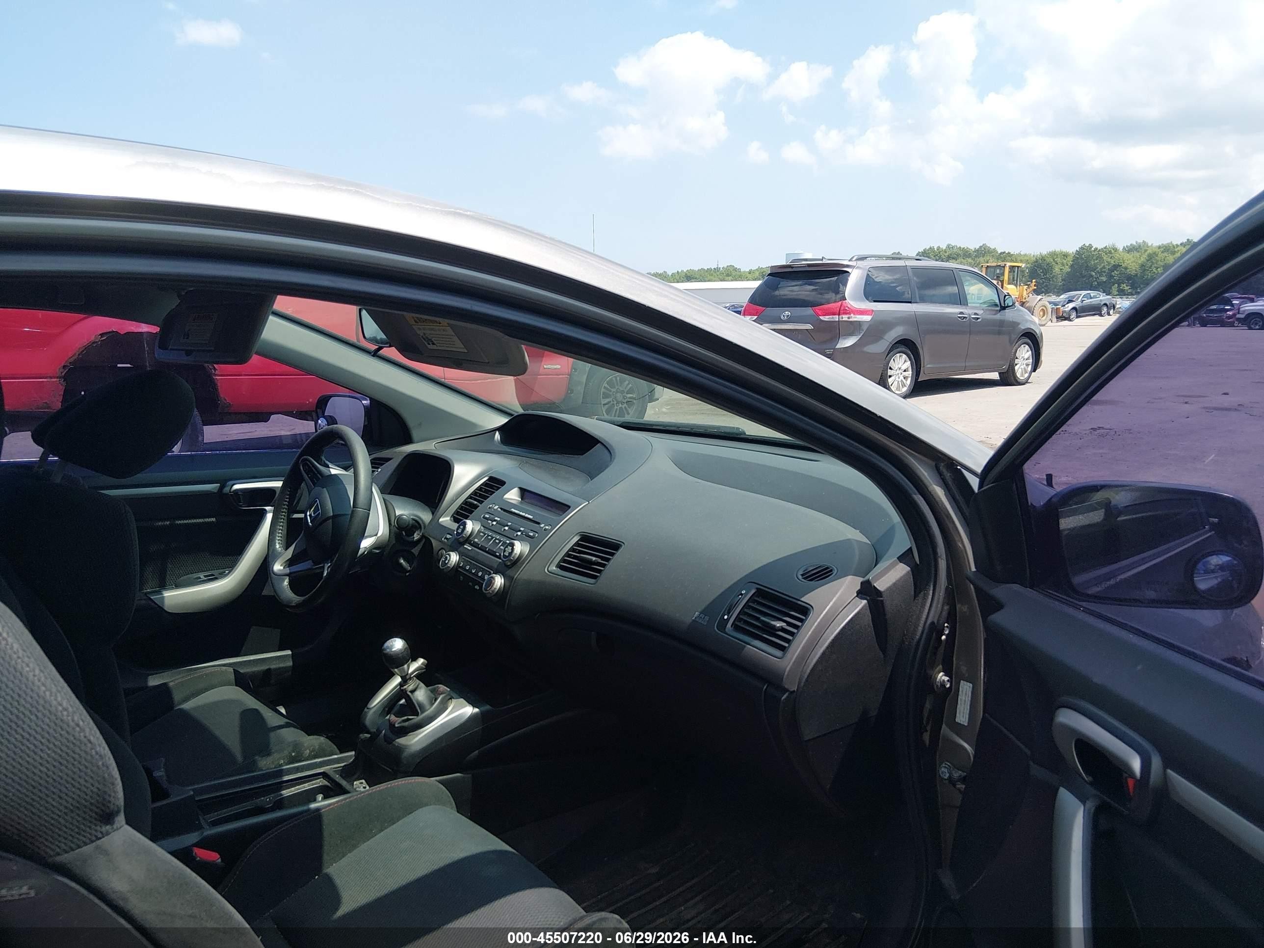 2008 Honda Civic Si Gray vin: 2HGFG21538H708411