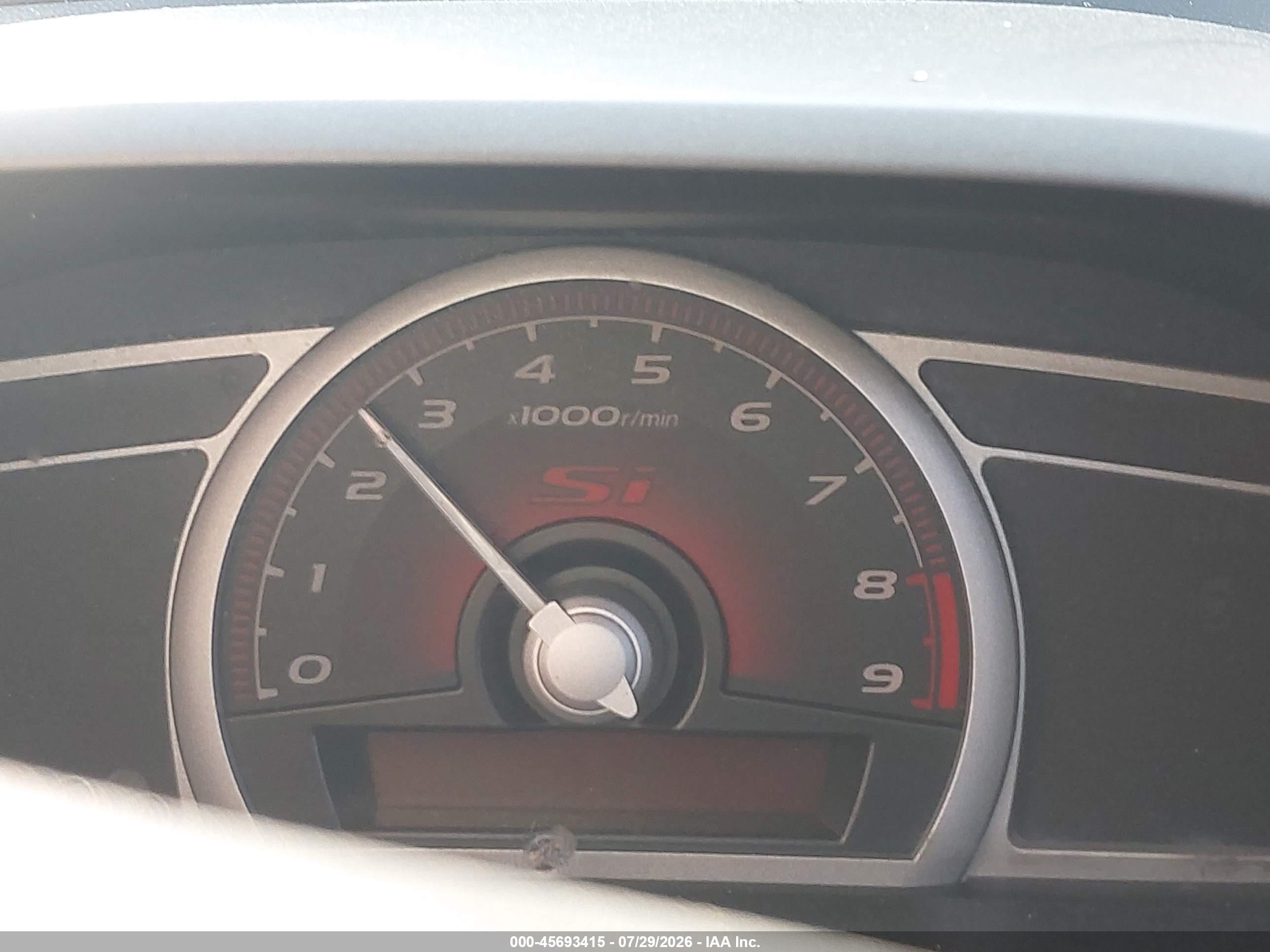 2006 Honda Civic Si Red vin: 2HGFG21546H708365