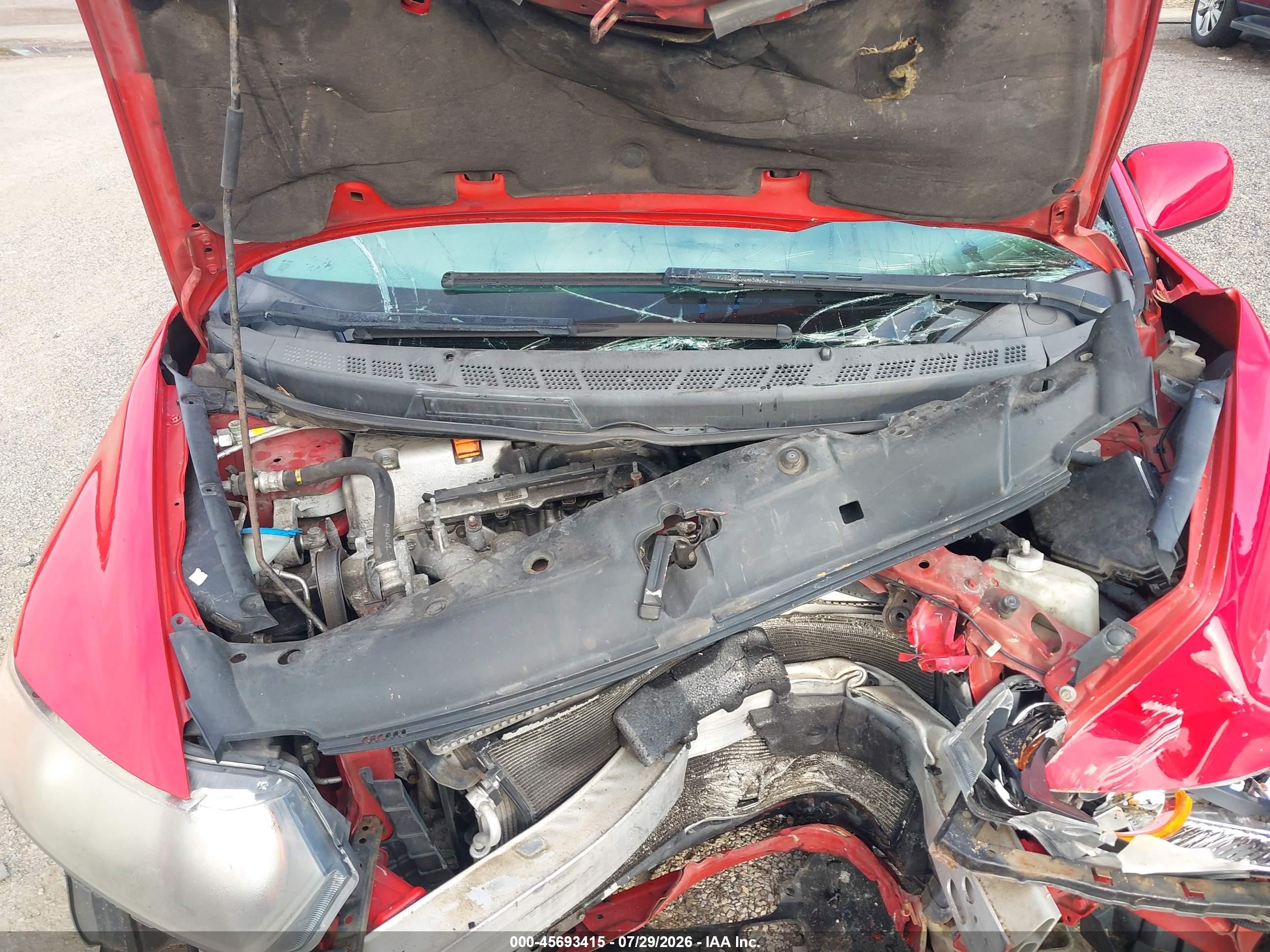2006 Honda Civic Si Red vin: 2HGFG21546H708365
