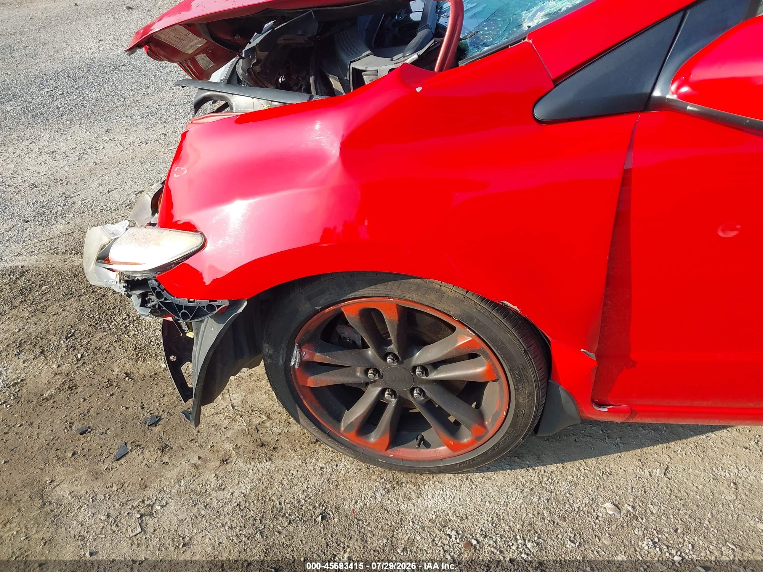 2006 Honda Civic Si Red vin: 2HGFG21546H708365