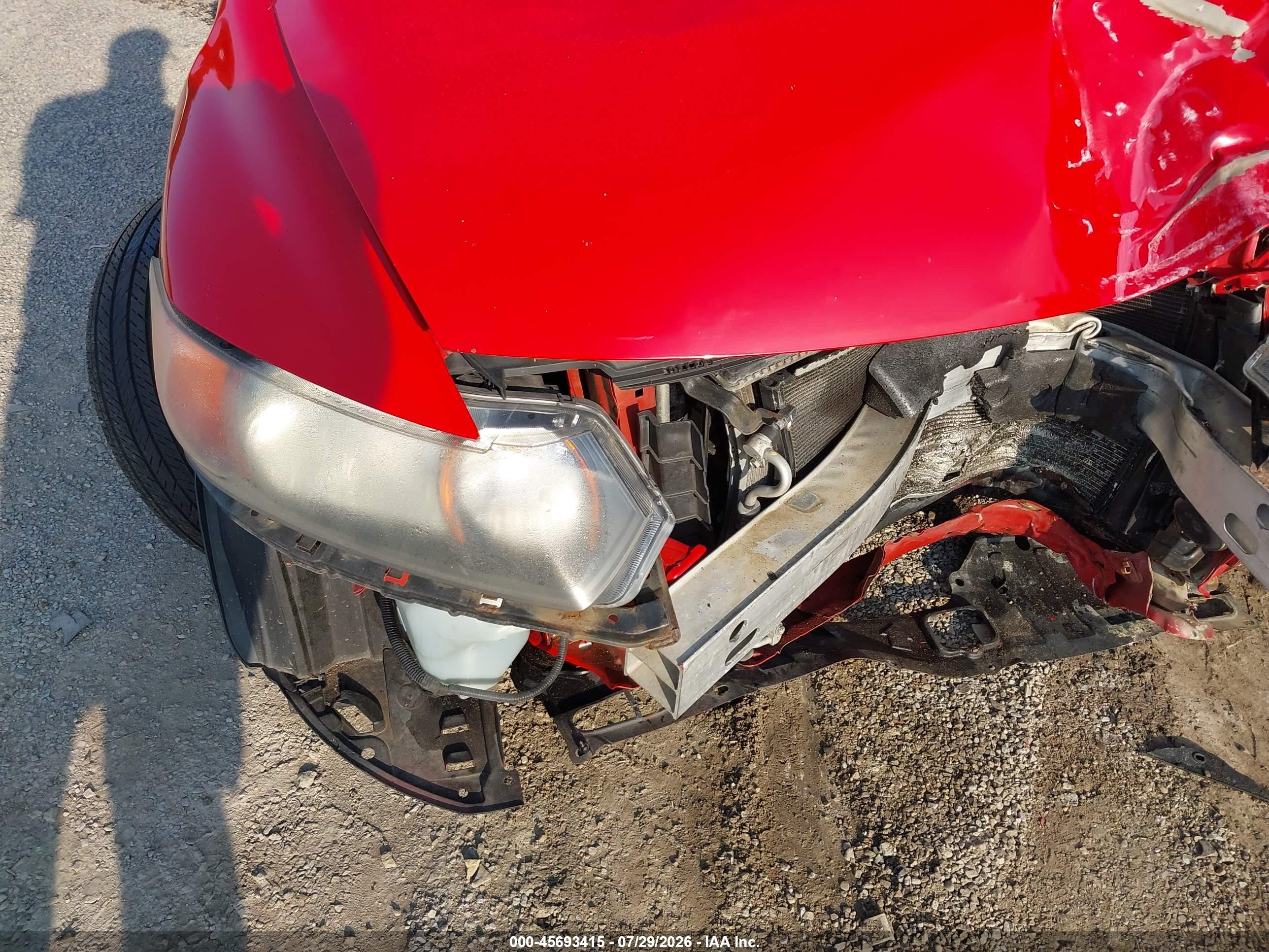 2006 Honda Civic Si Red vin: 2HGFG21546H708365