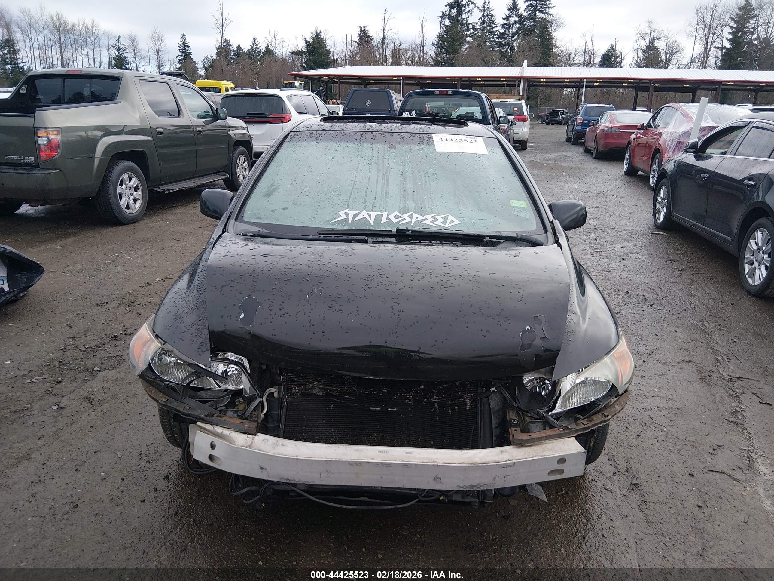 2006 Honda Civic Si Si/si (m6)/w/navi   St Черный vin: 2HGFG21546H711122