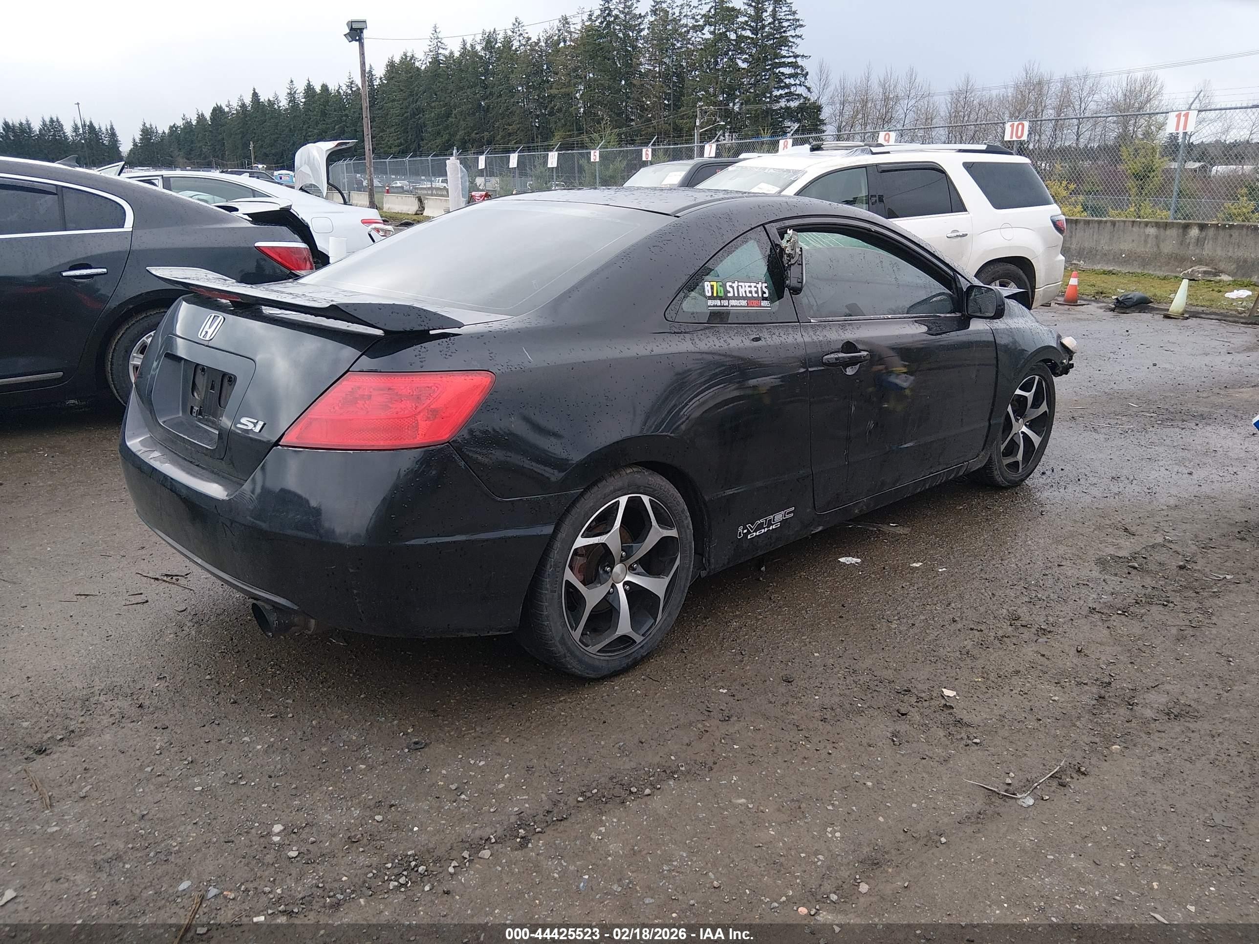 2006 Honda Civic Si Si/si (m6)/w/navi   St Черный vin: 2HGFG21546H711122