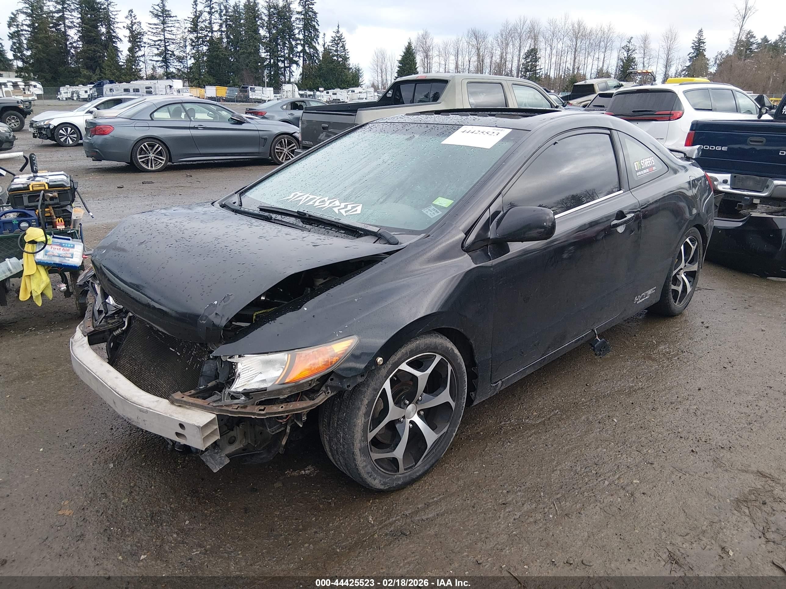 2006 Honda Civic Si Si/si (m6)/w/navi   St Черный vin: 2HGFG21546H711122