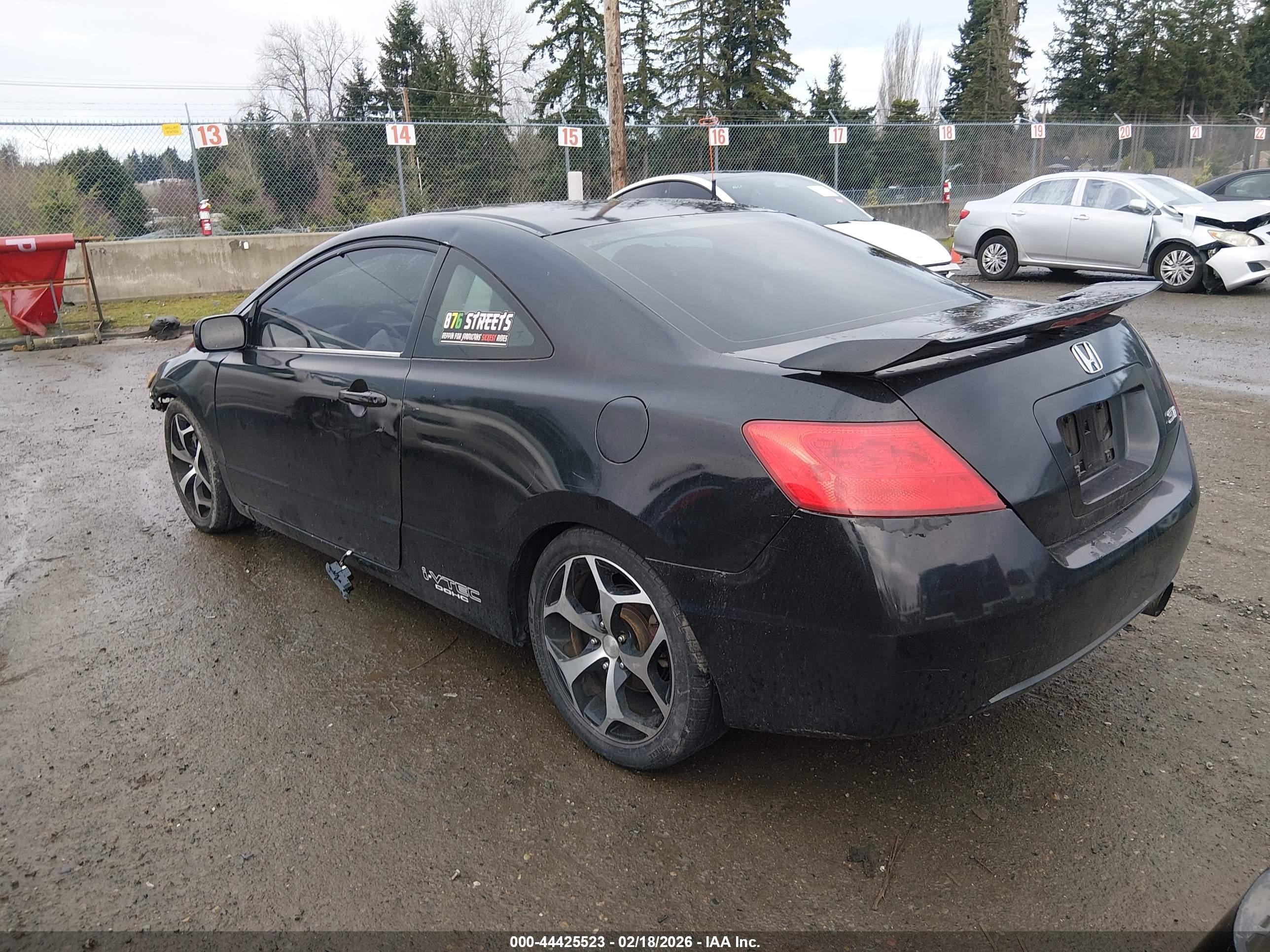 2006 Honda Civic Si Si/si (m6)/w/navi   St Черный vin: 2HGFG21546H711122