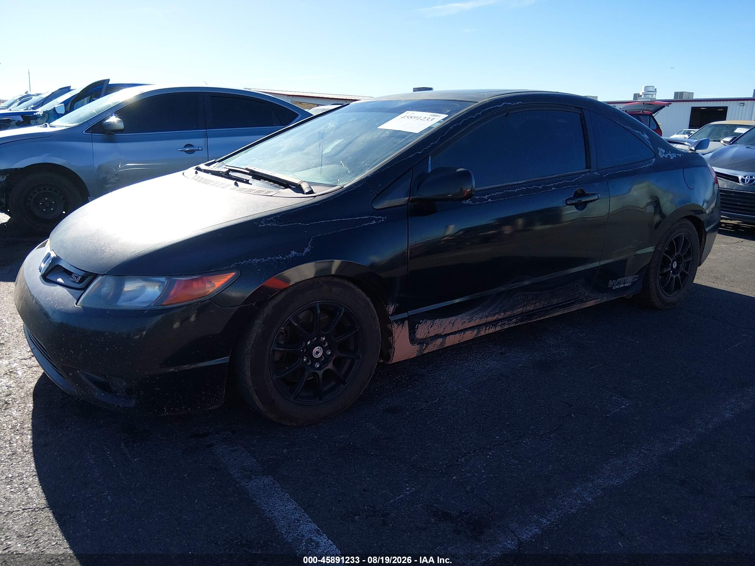 2006 Honda Civic Si Черный vin: 2HGFG21546H711931