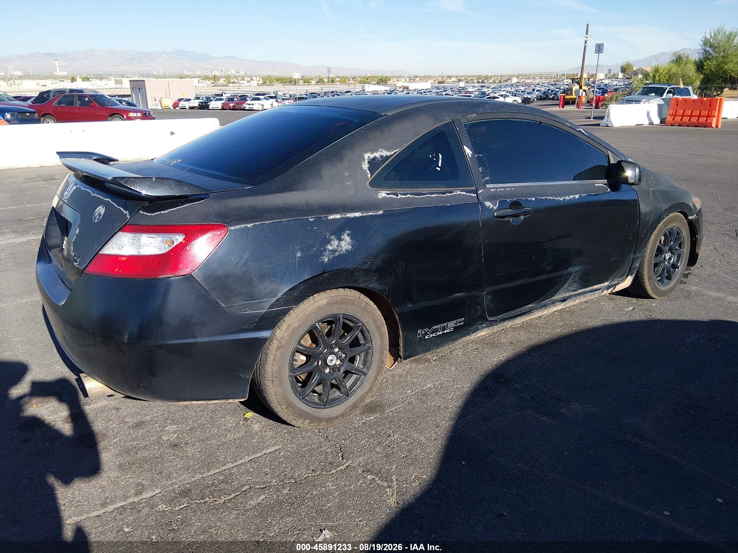 2006 Honda Civic Si Черный vin: 2HGFG21546H711931